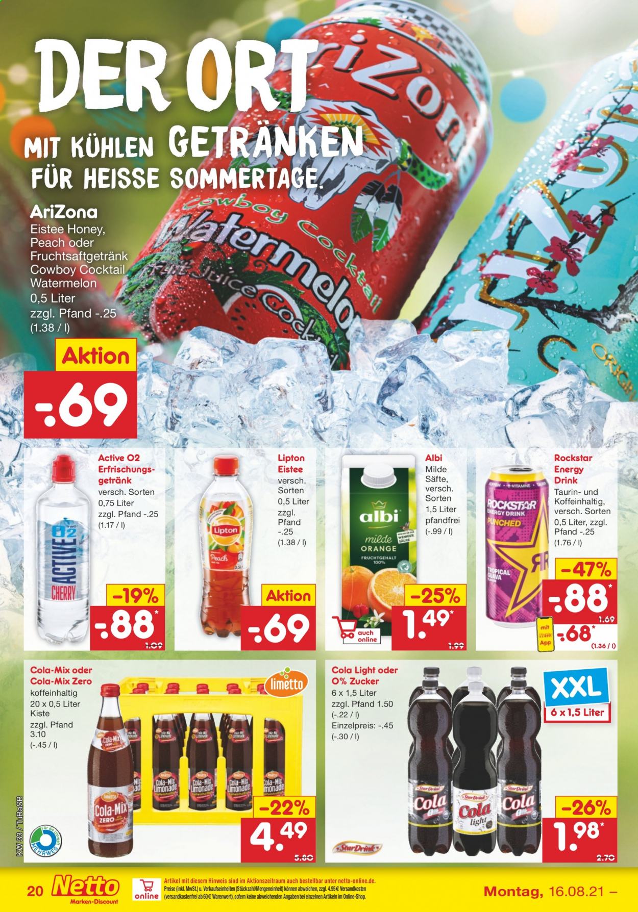 Netto Marken-Discount Prospekte  - 16.08.2021 - 21.08.2021. Seite 20