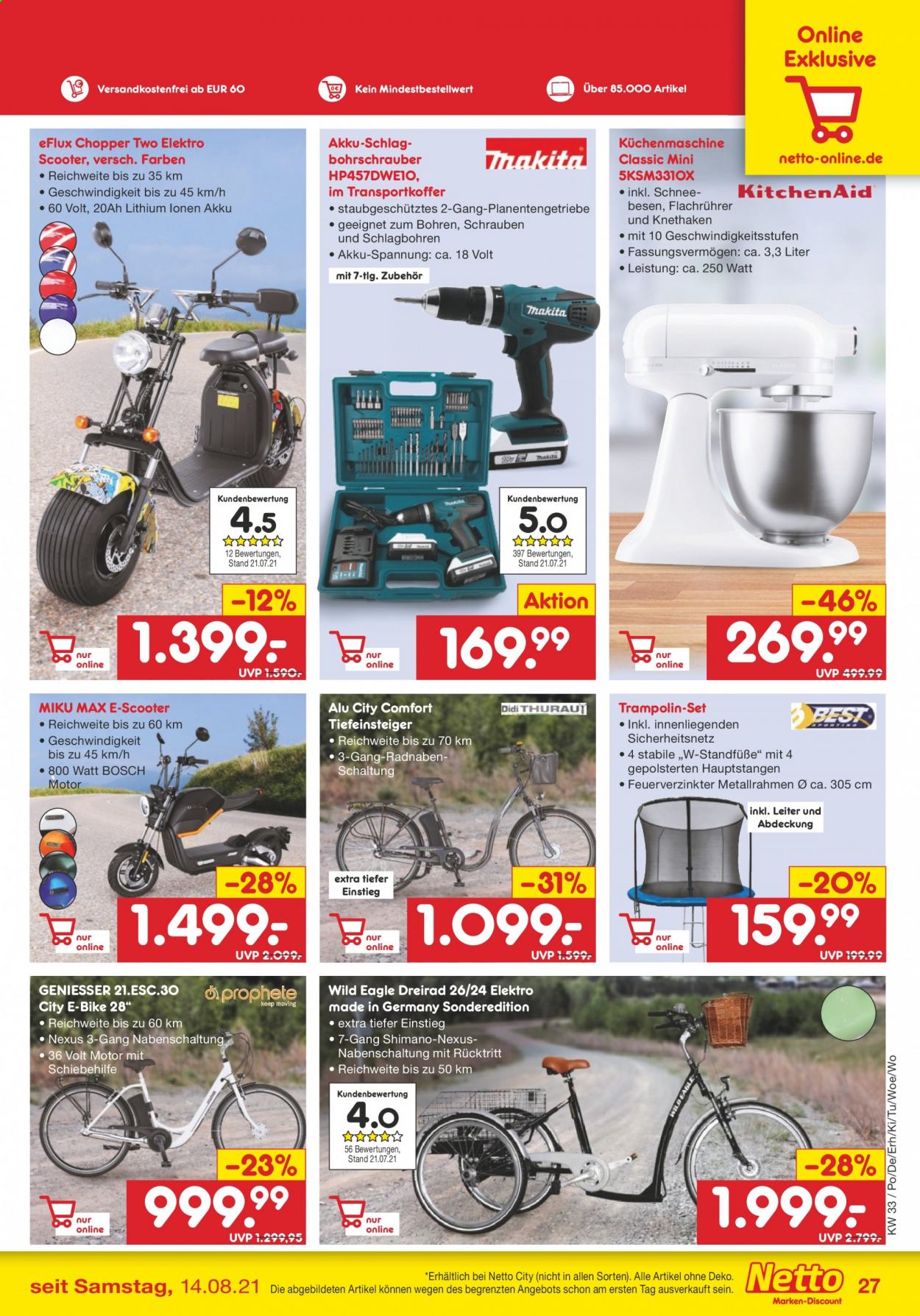 Netto Marken-Discount Prospekte  - 16.08.2021 - 21.08.2021. Seite 27