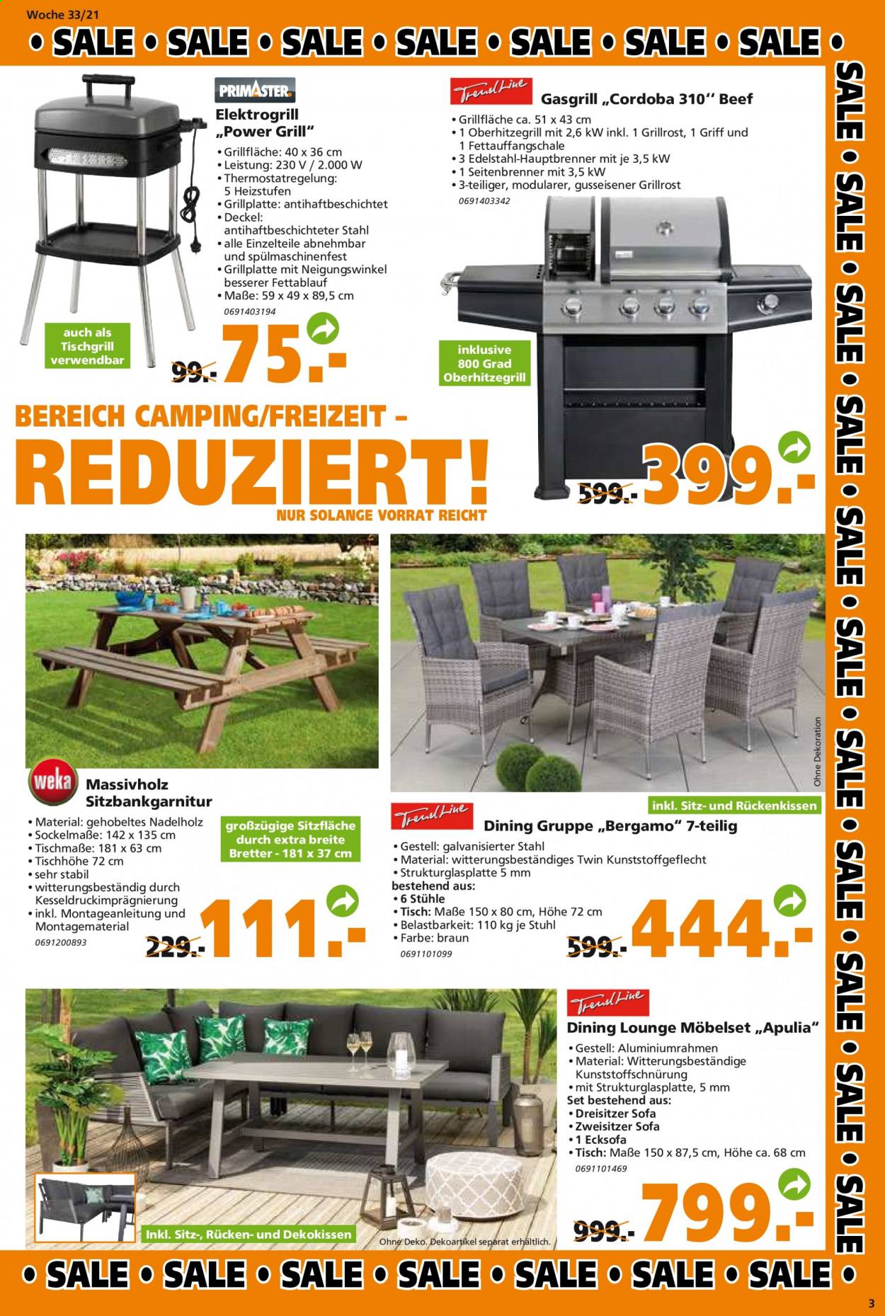 Globus Baumarkt Prospekte  - 16.08.2021 - 21.08.2021. Seite 3