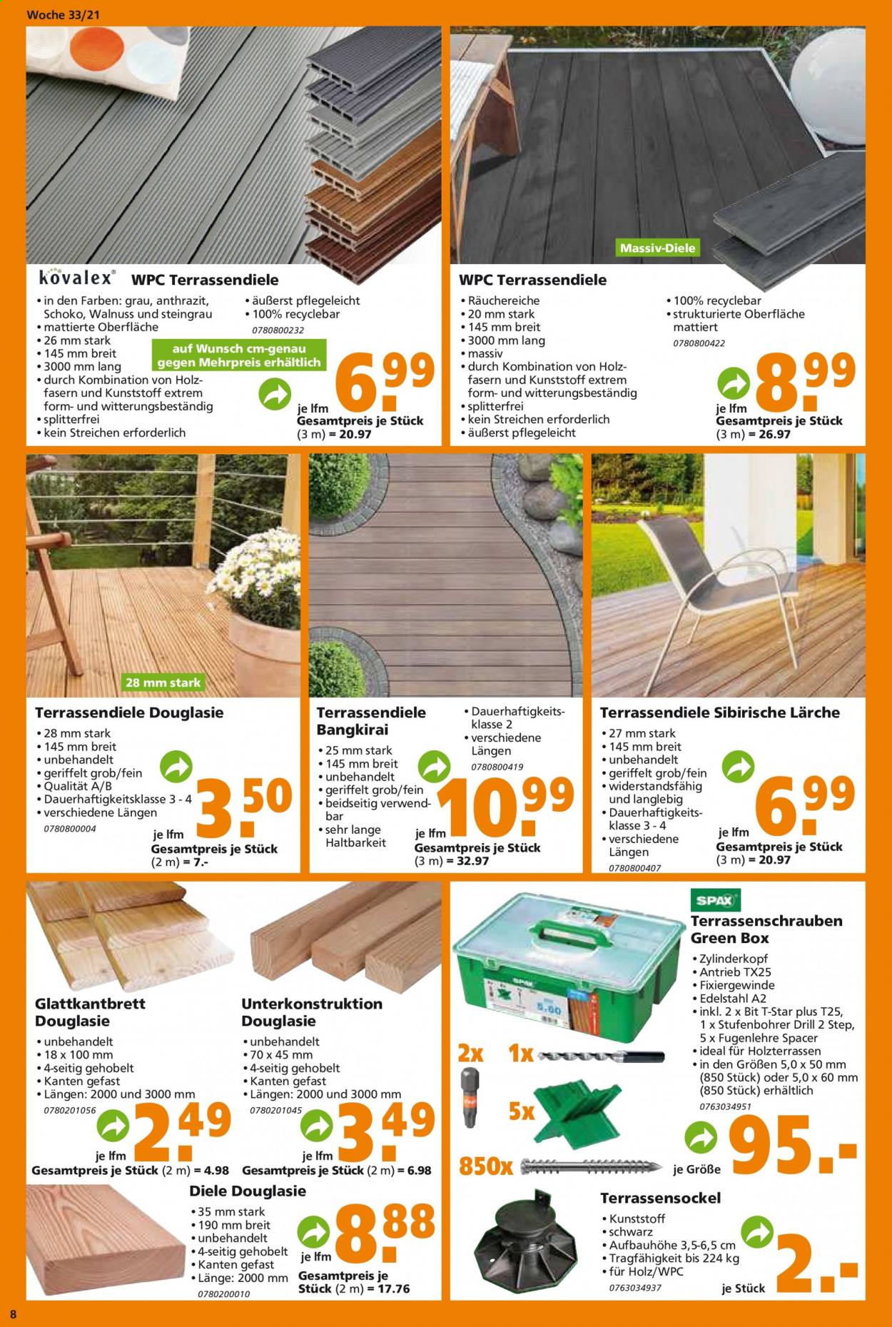 Globus Baumarkt Prospekte  - 16.08.2021 - 21.08.2021. Seite 8