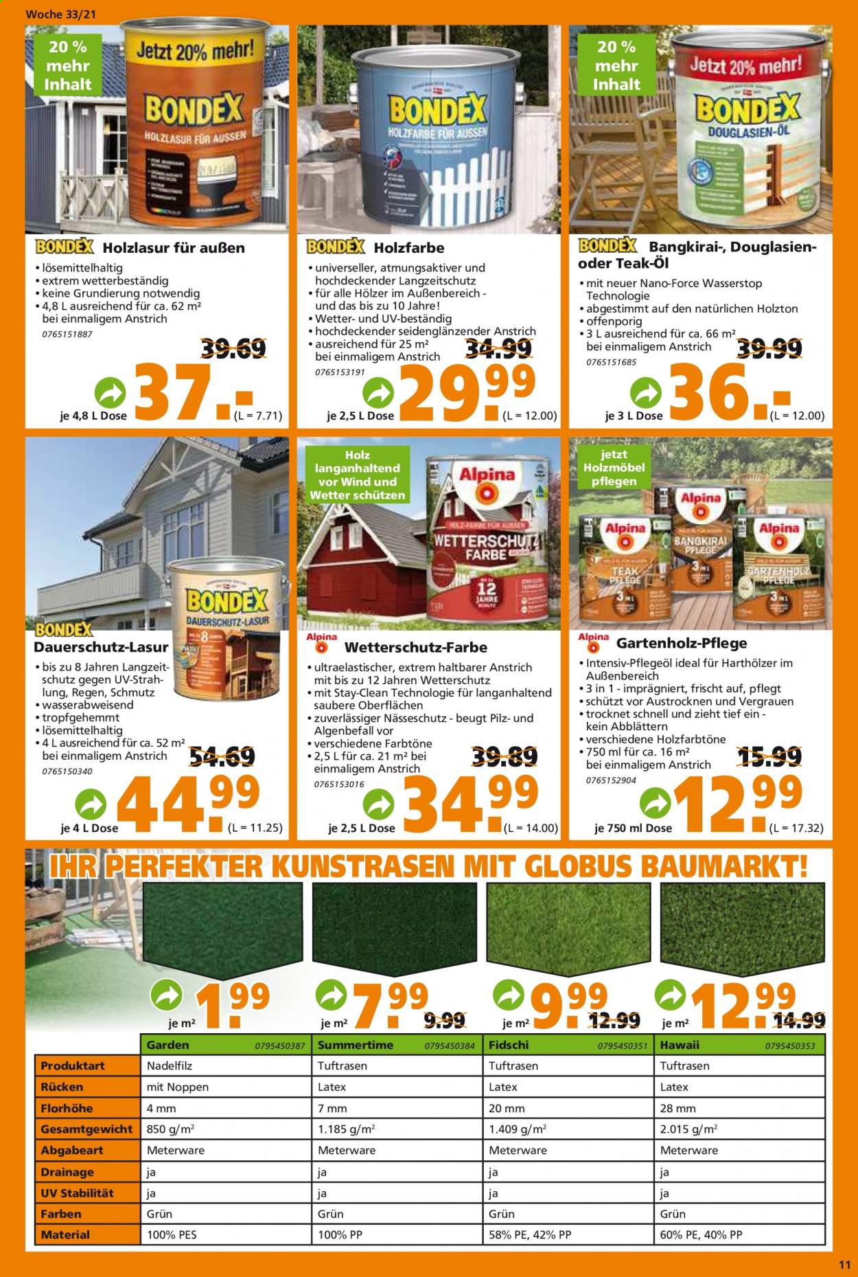 Globus Baumarkt Prospekte  - 16.08.2021 - 21.08.2021. Seite 11