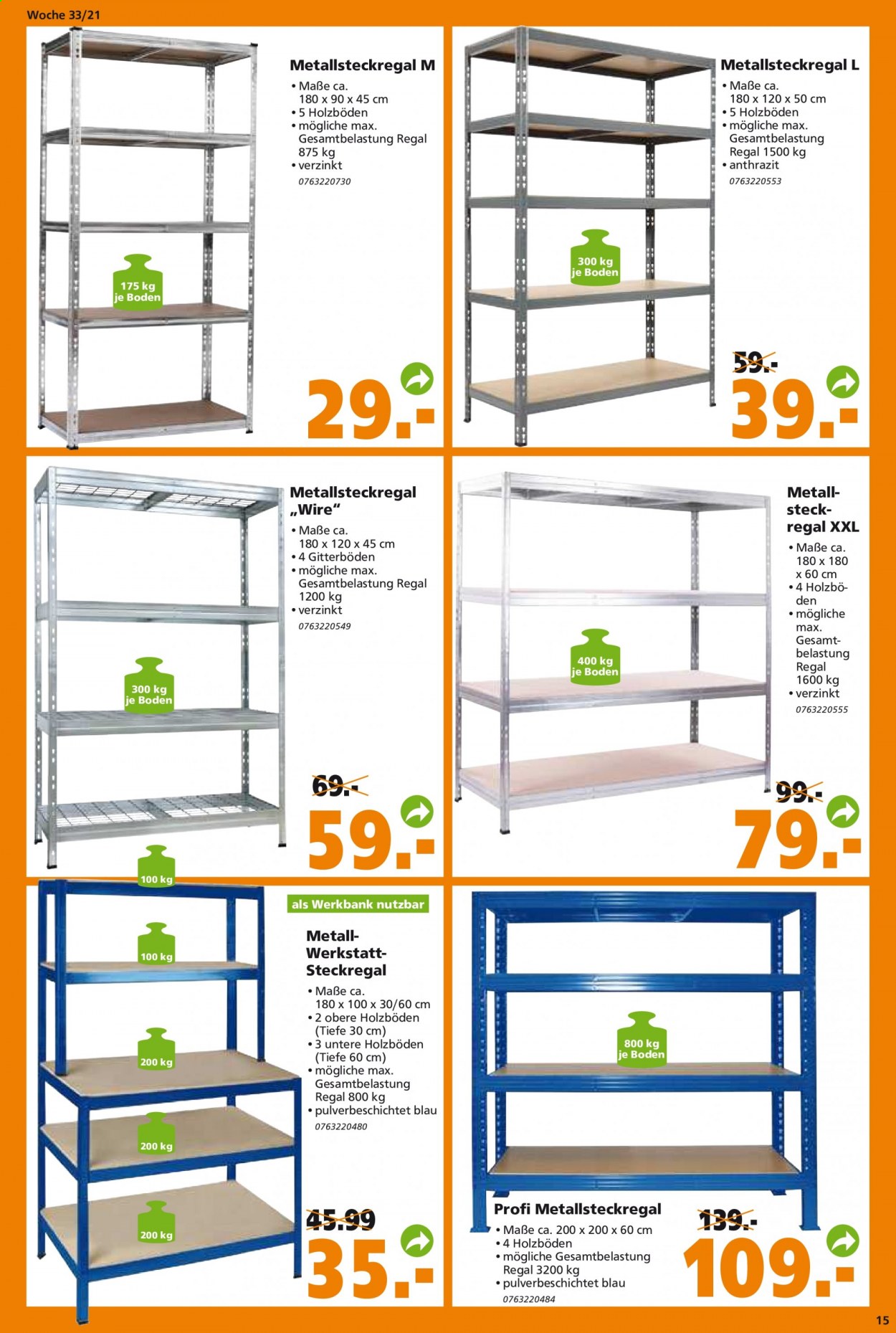 Globus Baumarkt Prospekte  - 16.08.2021 - 21.08.2021. Seite 15