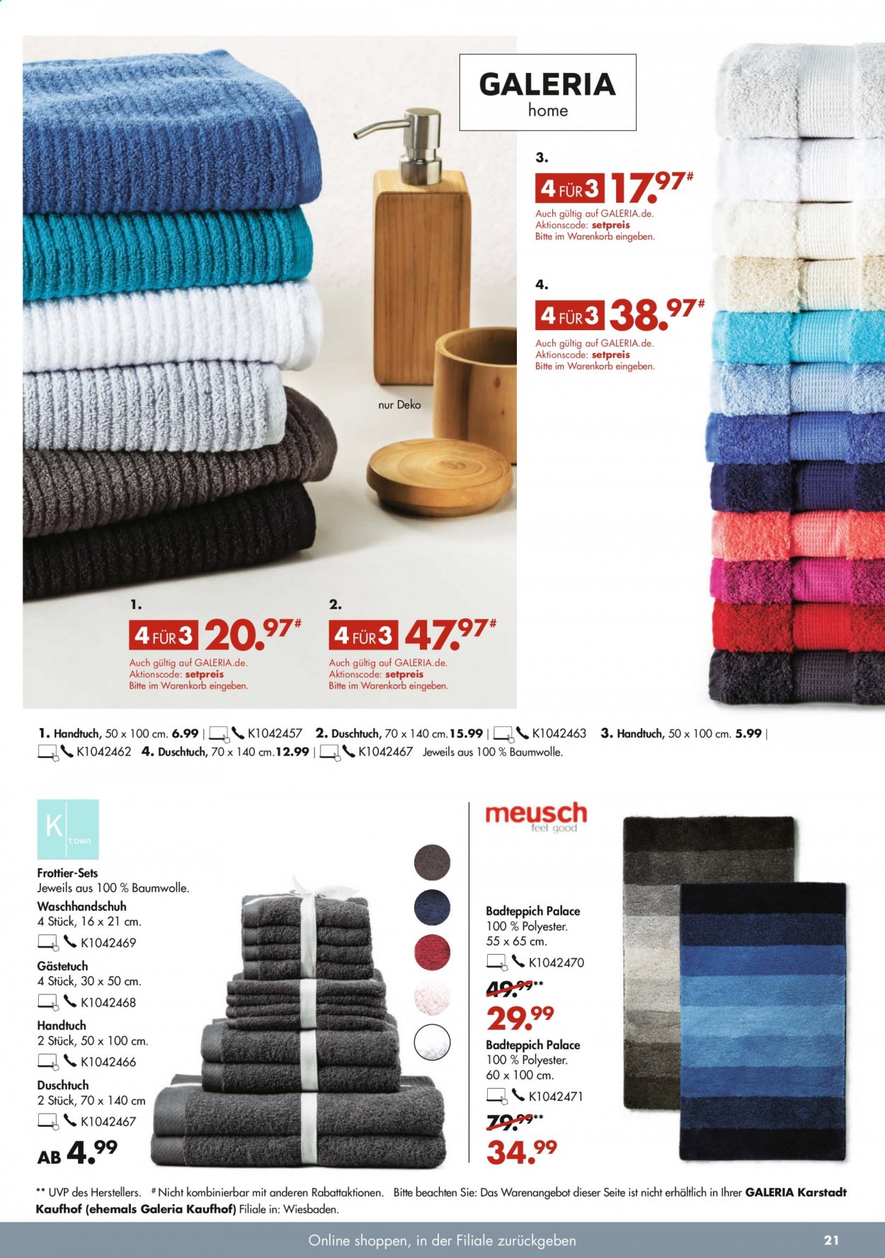 GALERIA Karstadt Kaufhof Prospekte  - 18.08.2021 - 24.08.2021. Seite 21
