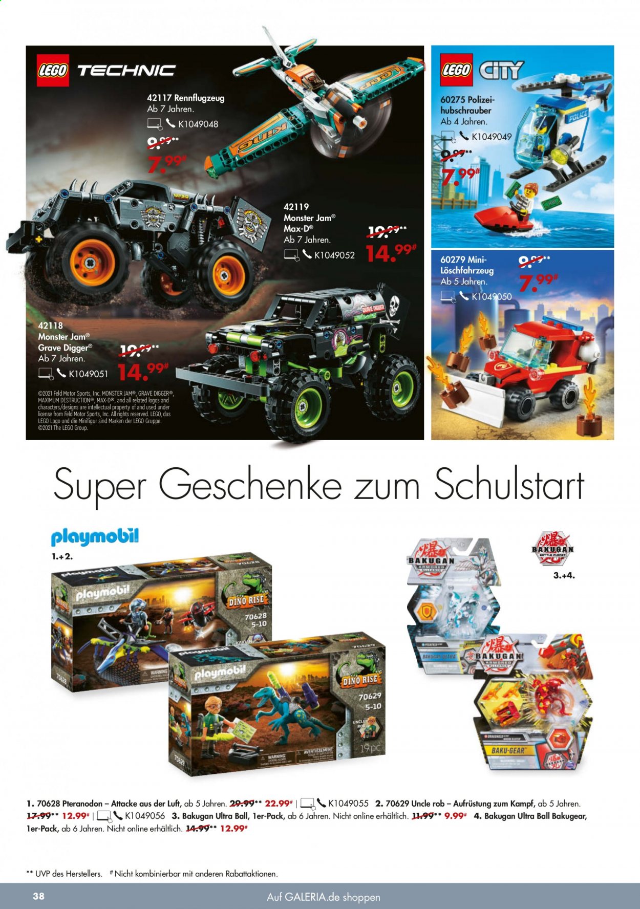 GALERIA Karstadt Kaufhof Prospekte  - 18.08.2021 - 24.08.2021. Seite 38