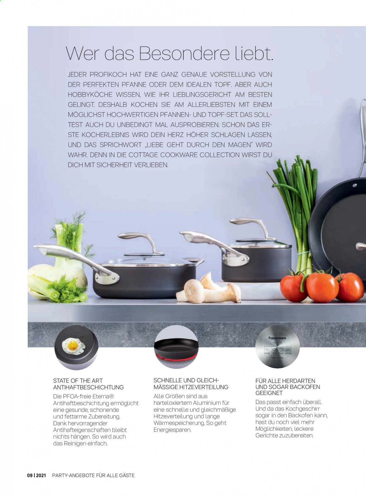 thumbnail - Prospekte Tupperware - 30.08.2021 - 26.09.2021 - Produkte in Aktion - Topfset, Pfanne, Cookware, Glasdeckel. Seite 2.