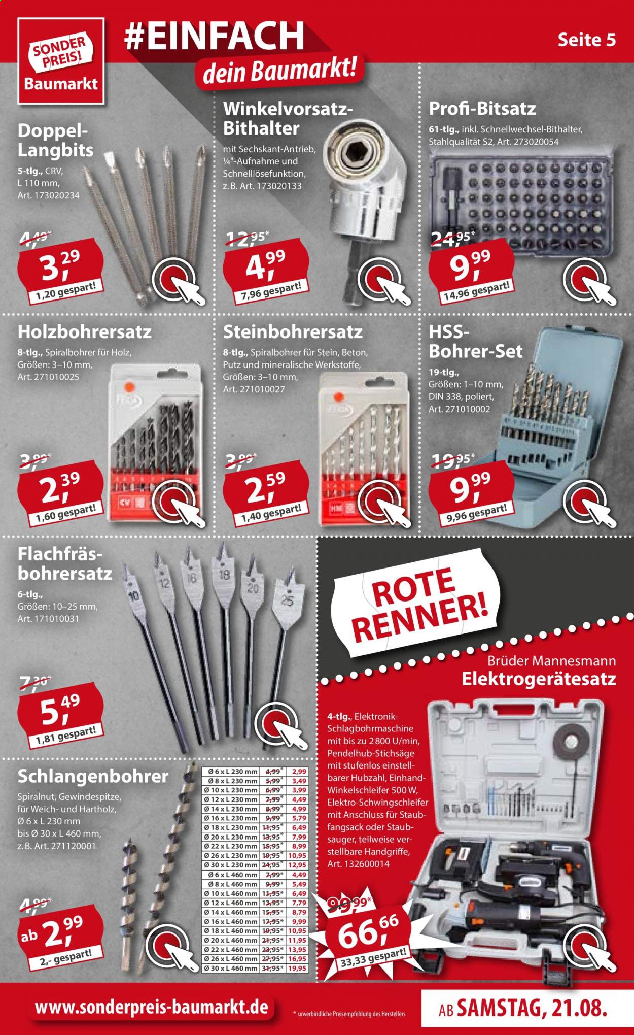 Sonderpreis-Baumarkt Prospekte  - 21.08.2021 - 27.08.2021. Seite 5
