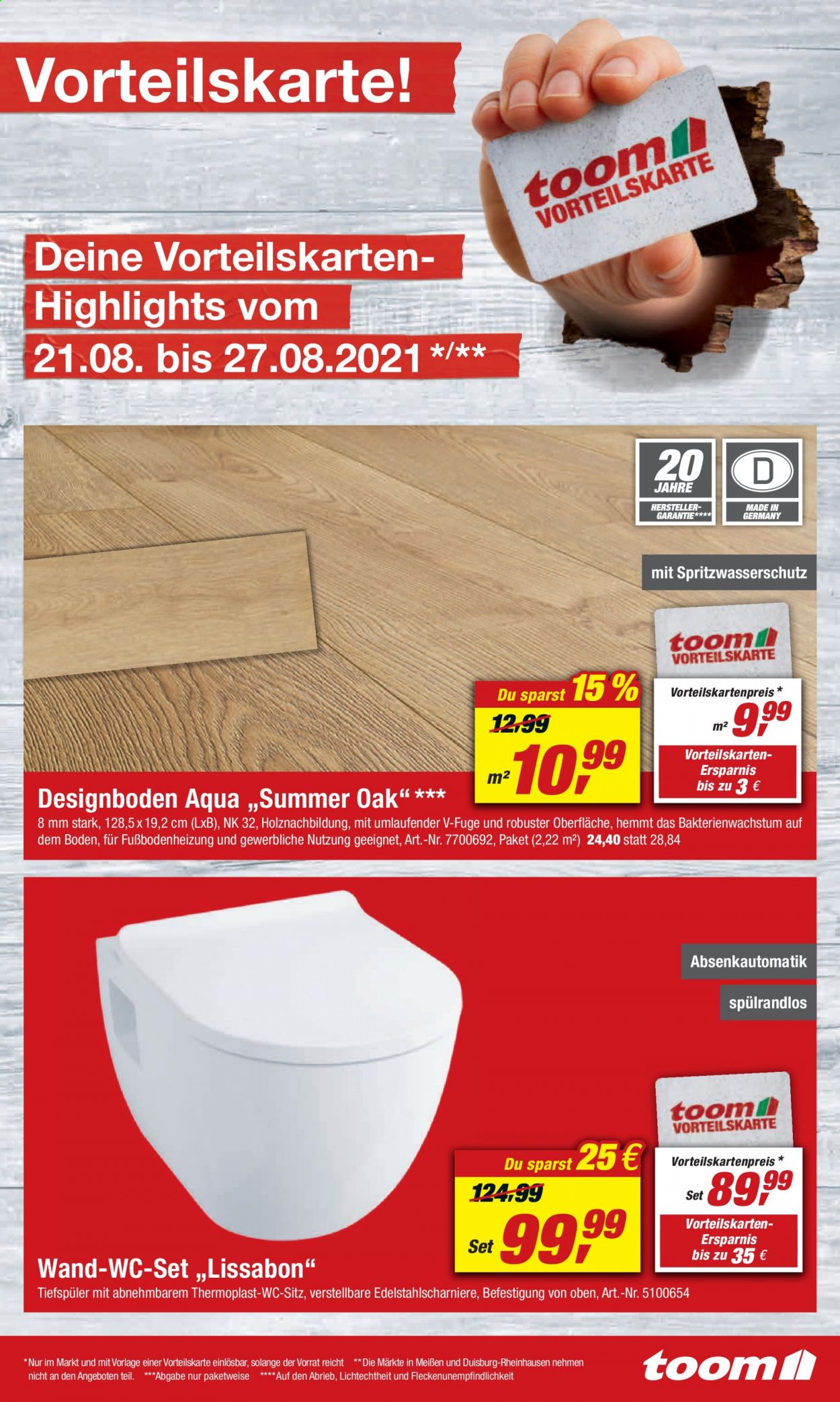 toom Baumarkt Prospekte  - 21.08.2021 - 27.08.2021. Seite 17