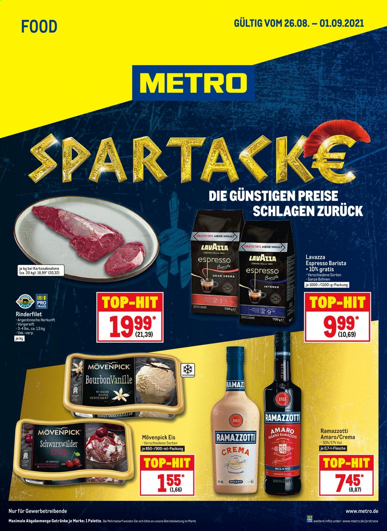 Metro Prospekte  - 26.08.2021 - 1.09.2021. Seite 1