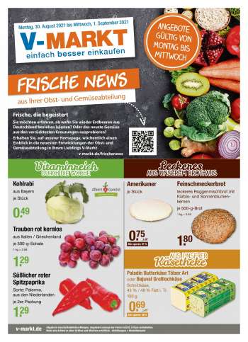 Prospekte V-Markt - 30.8.2021 - 1.9.2021.