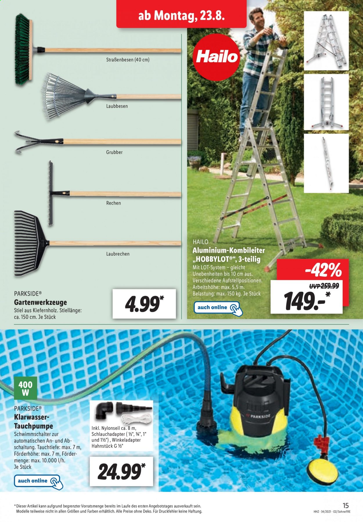 Lidl Prospekte  - 23.08.2021 - 28.08.2021. Seite 15