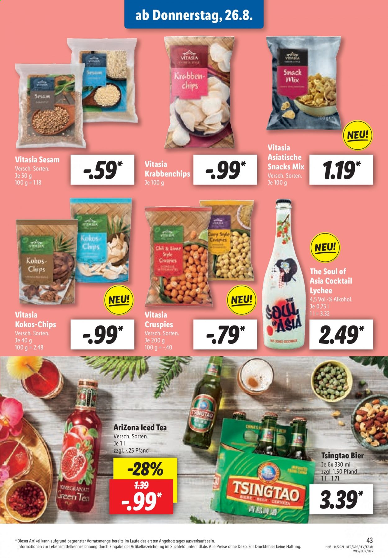 Lidl Prospekte  - 23.08.2021 - 28.08.2021. Seite 43