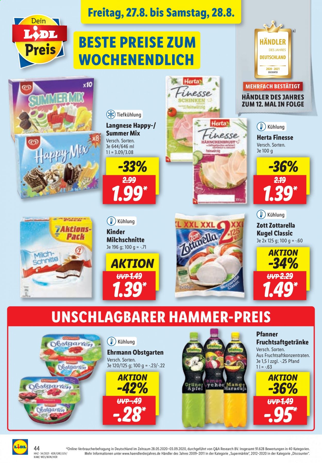 Lidl Prospekte  - 23.08.2021 - 28.08.2021. Seite 44