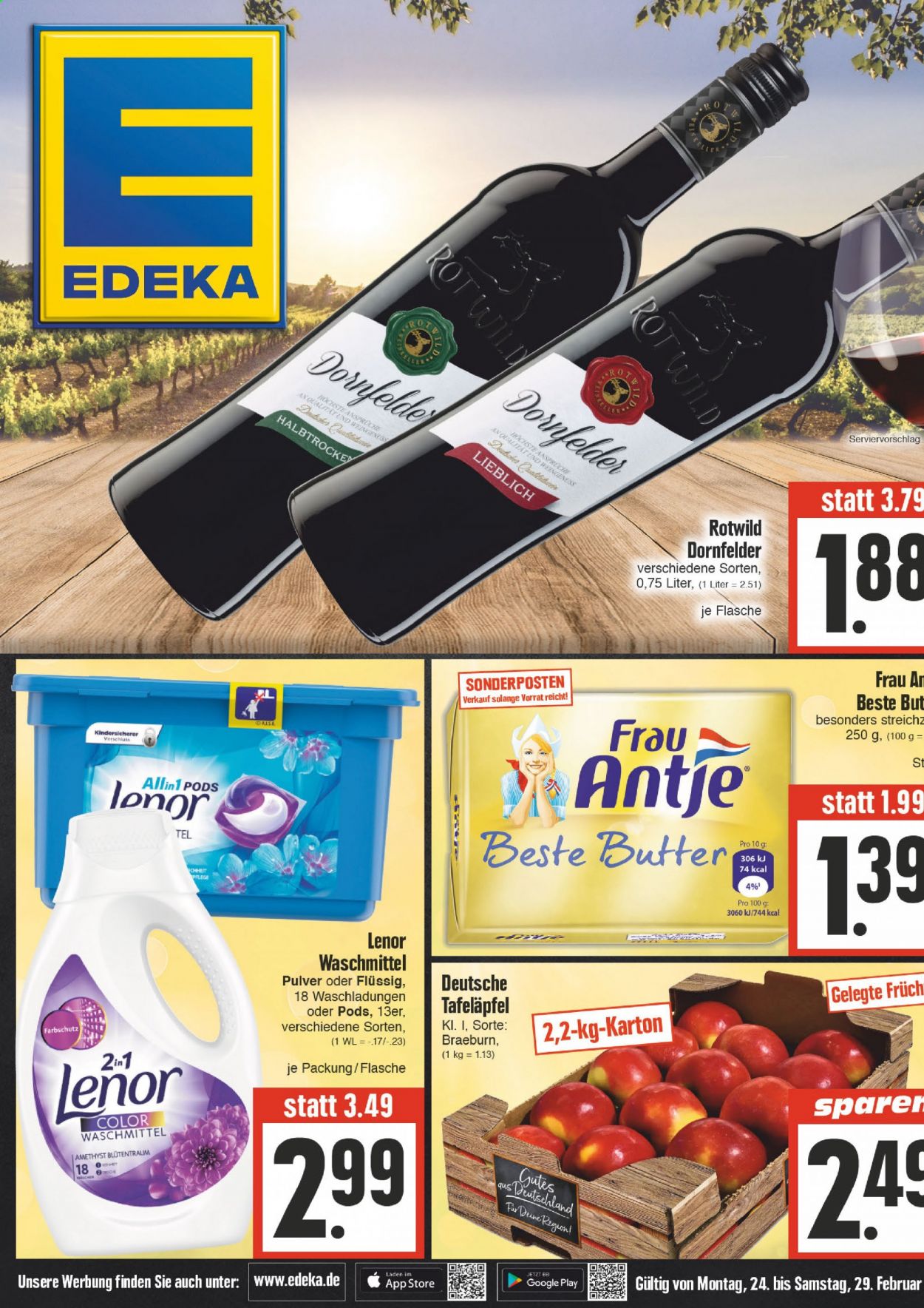 Edeka Prospekte  - 23.08.2021 - 28.08.2021. Seite 1