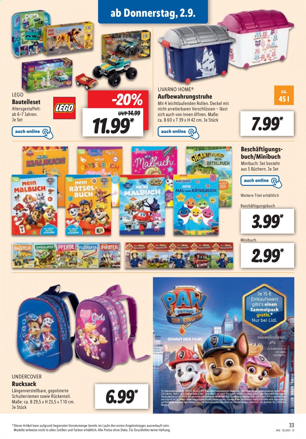Lidl Prospekte  - 29.08.2021 - 29.08.2021. Seite 33