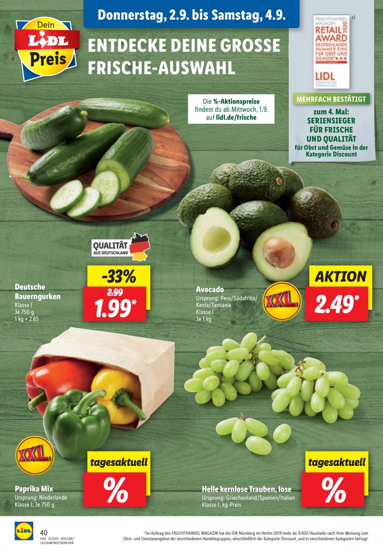 Lidl Prospekte  - 29.08.2021 - 29.08.2021. Seite 40