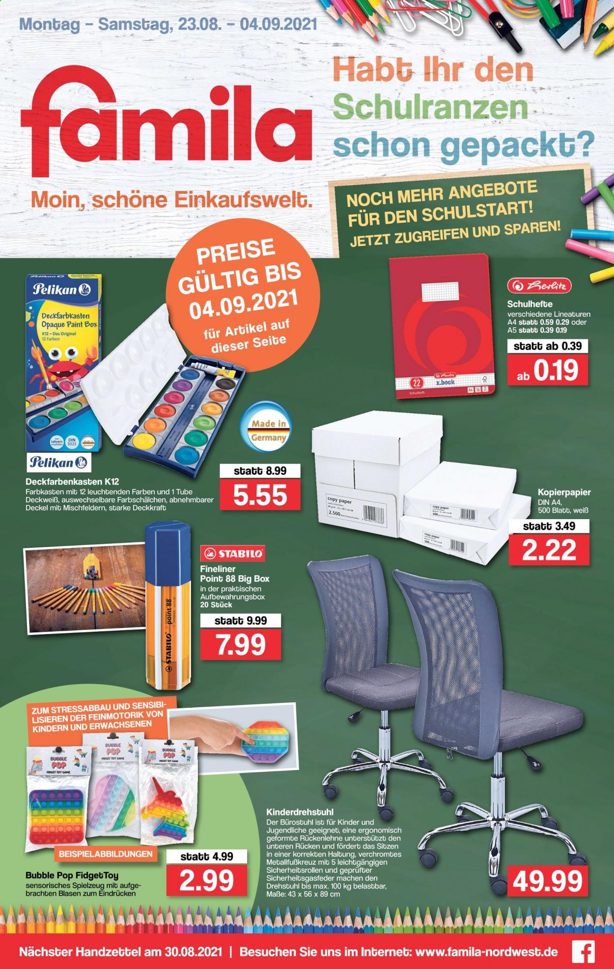 famila Prospekte  - 23.08.2021 - 28.08.2021. Seite 1
