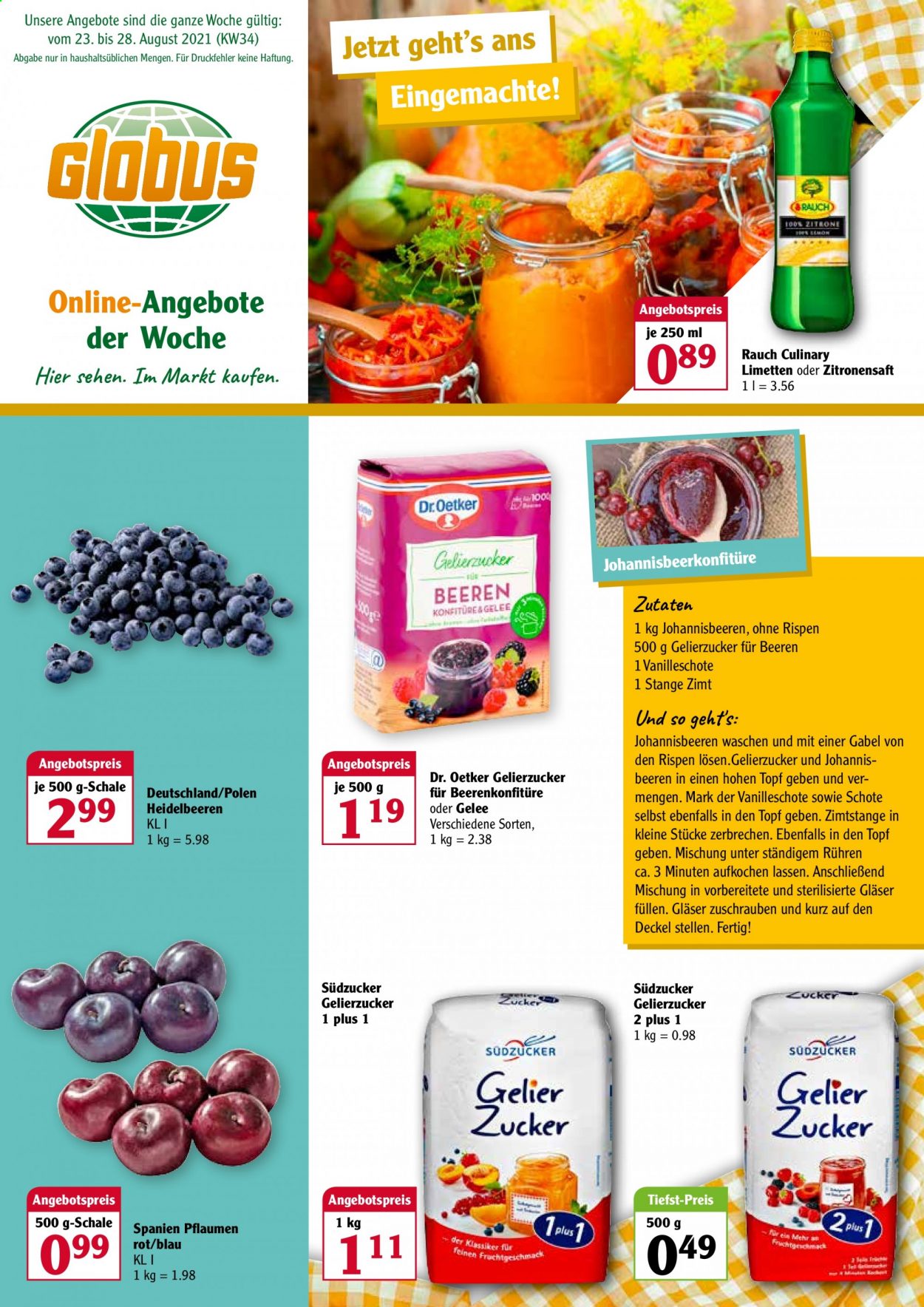 Globus Prospekte  - 23.08.2021 - 28.08.2021. Seite 1