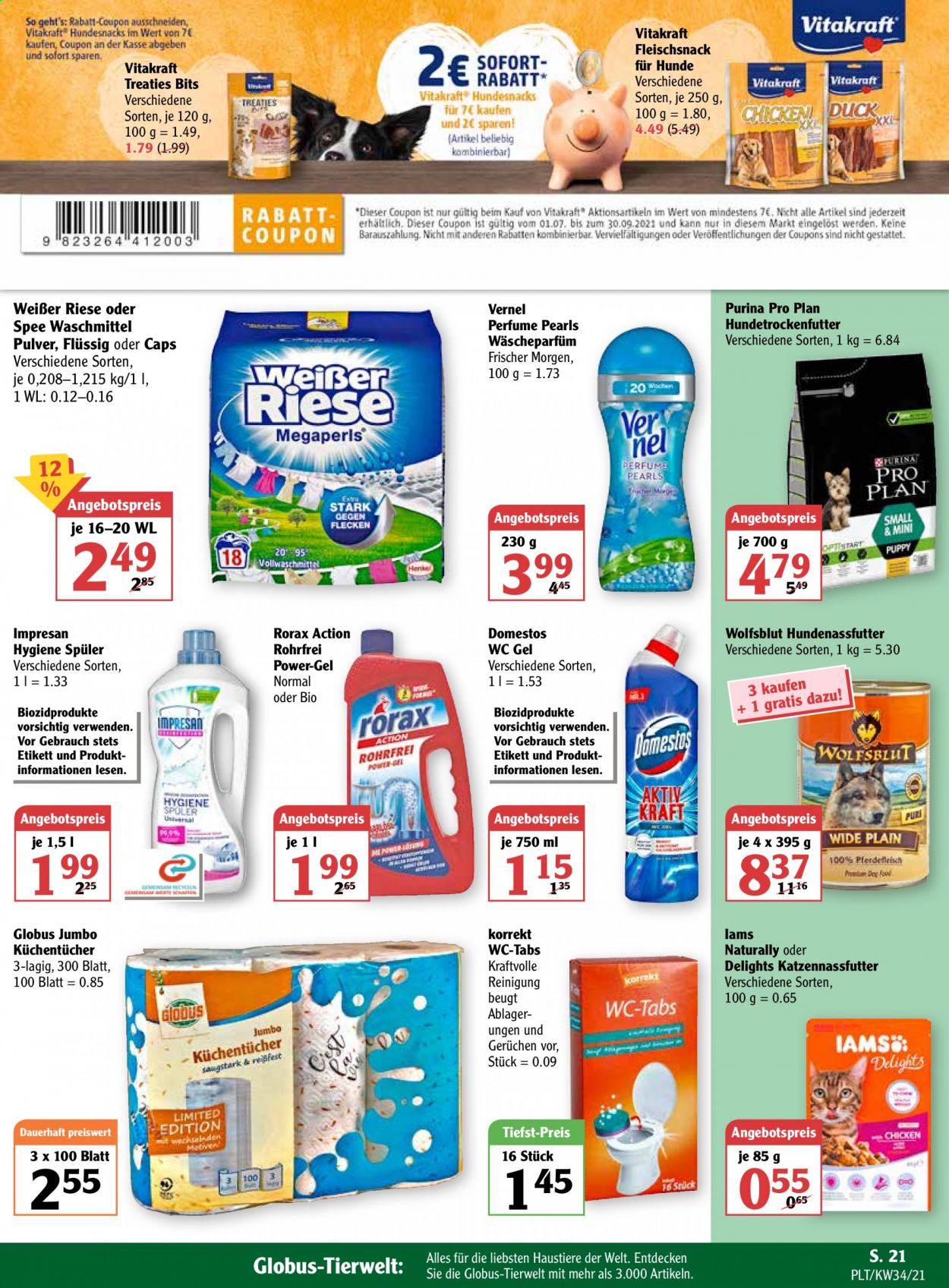 Globus Prospekte  - 23.08.2021 - 28.08.2021. Seite 21