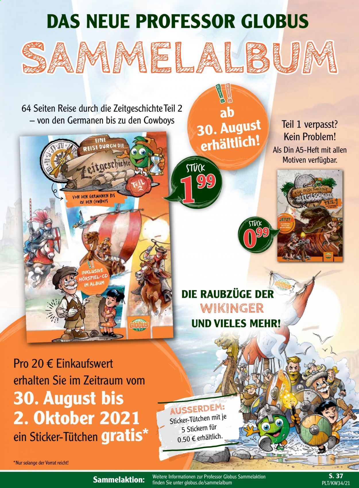 Globus Prospekte  - 23.08.2021 - 28.08.2021. Seite 37