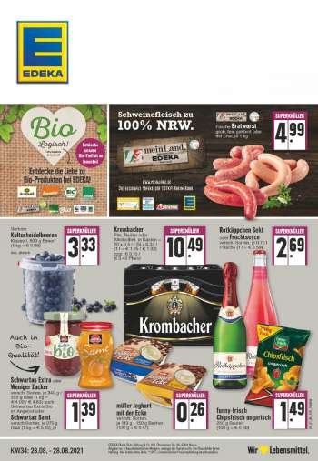 Prospekte Edeka - 23.8.2021 - 28.8.2021.