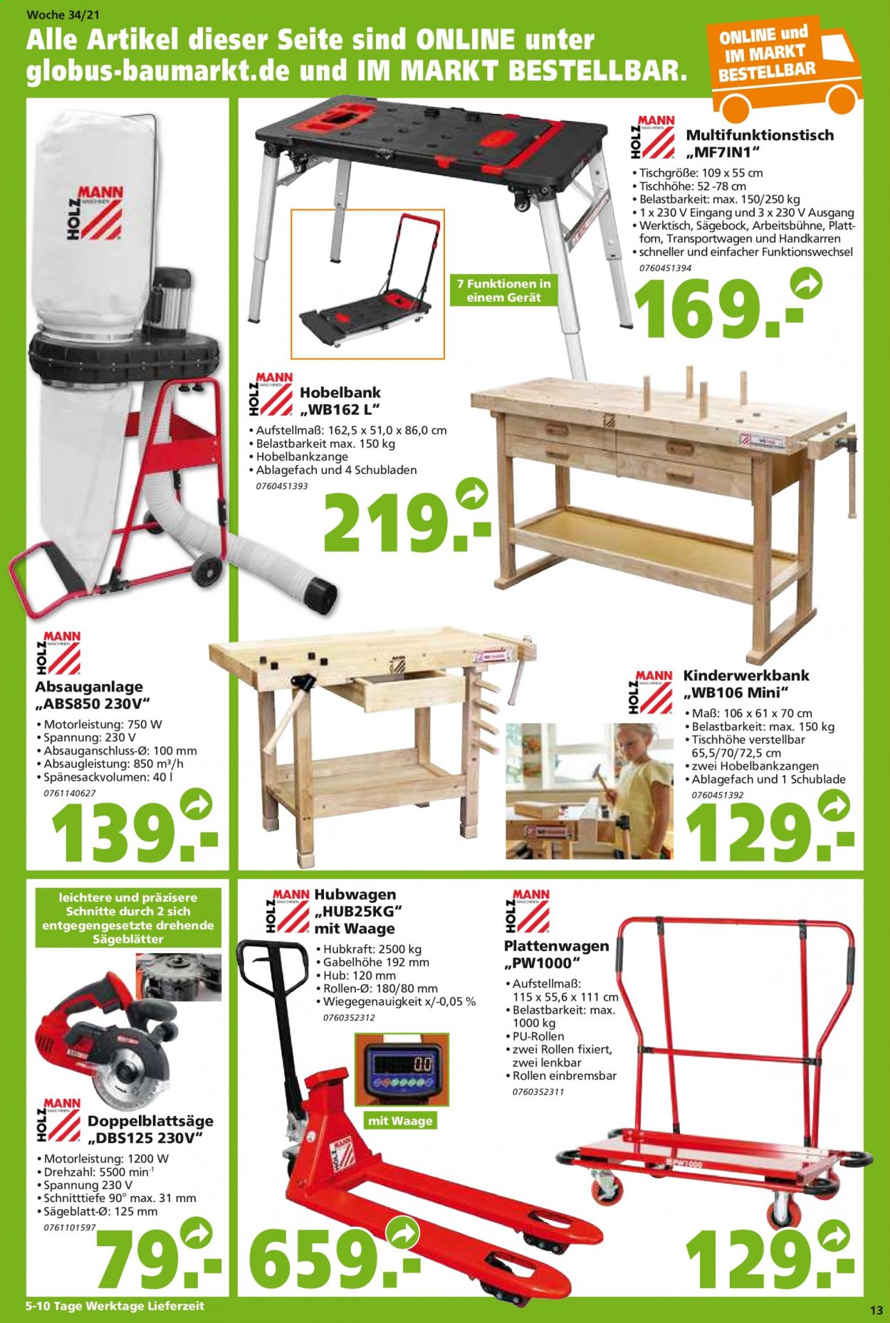 Globus Baumarkt Prospekte  - 23.08.2021 - 28.08.2021. Seite 13