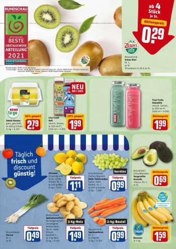 Prospekte REWE - 23.8.2021 - 28.8.2021.