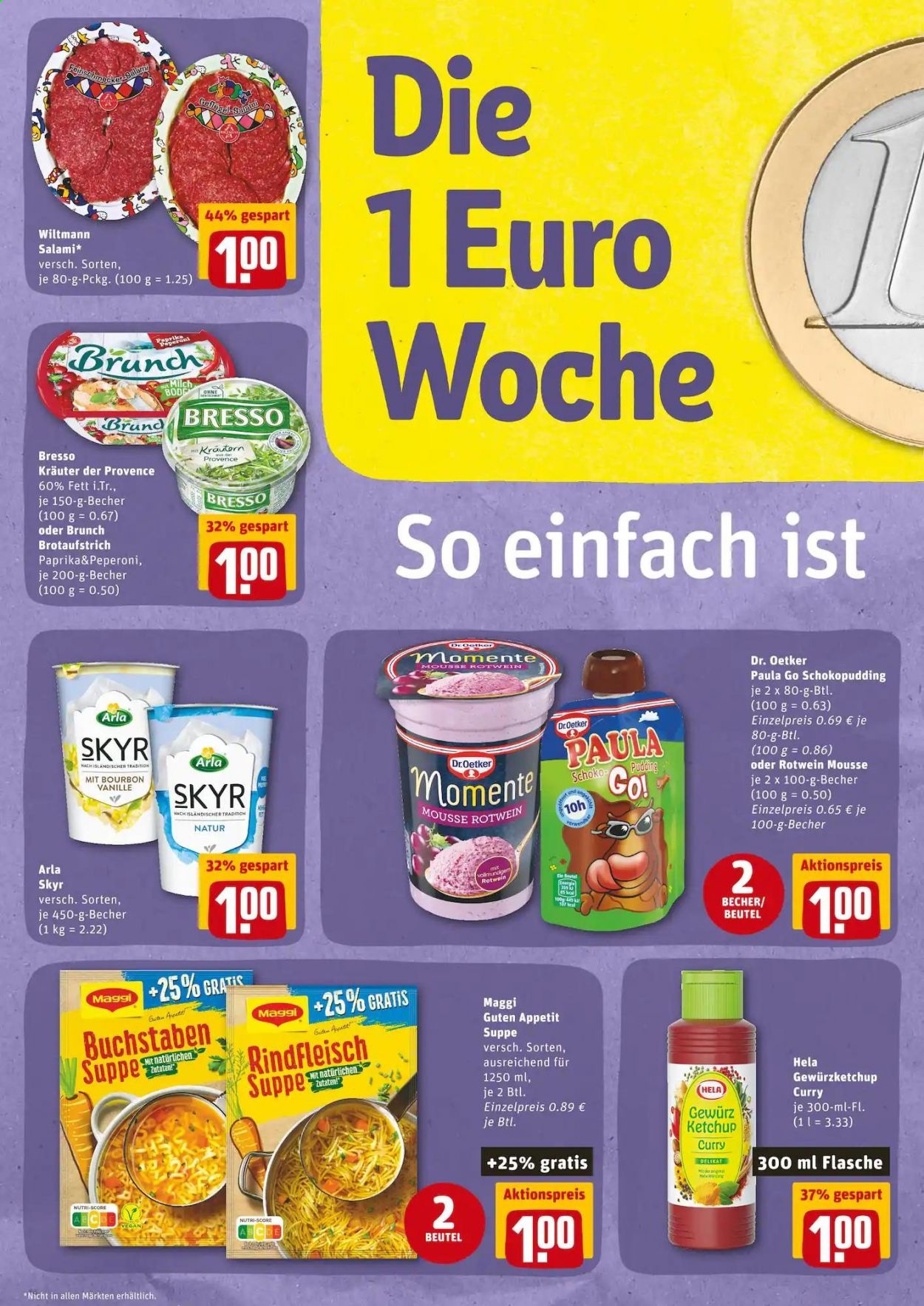 REWE Prospekte  - 23.08.2021 - 28.08.2021. Seite 1