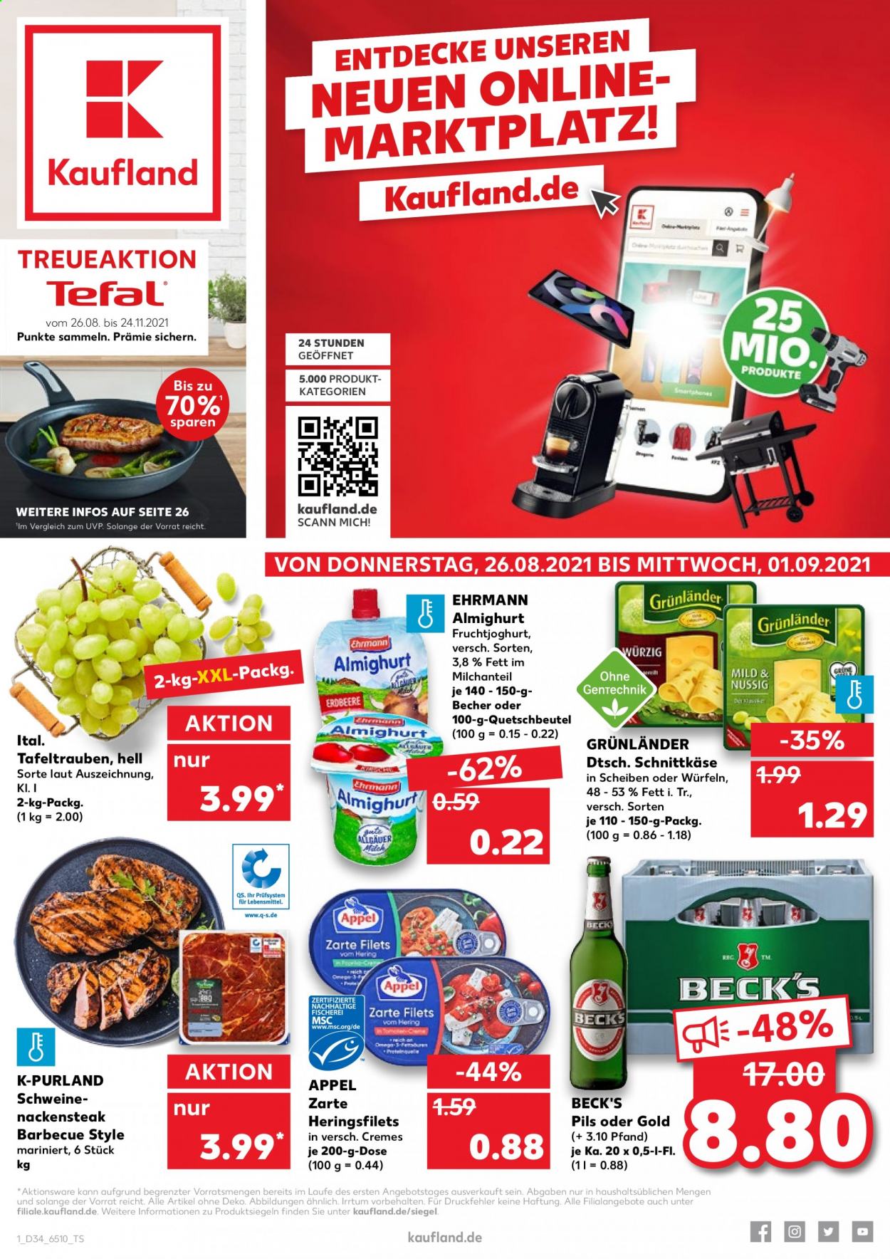 Kaufland Prospekte  - 26.08.2021 - 1.09.2021. Seite 1
