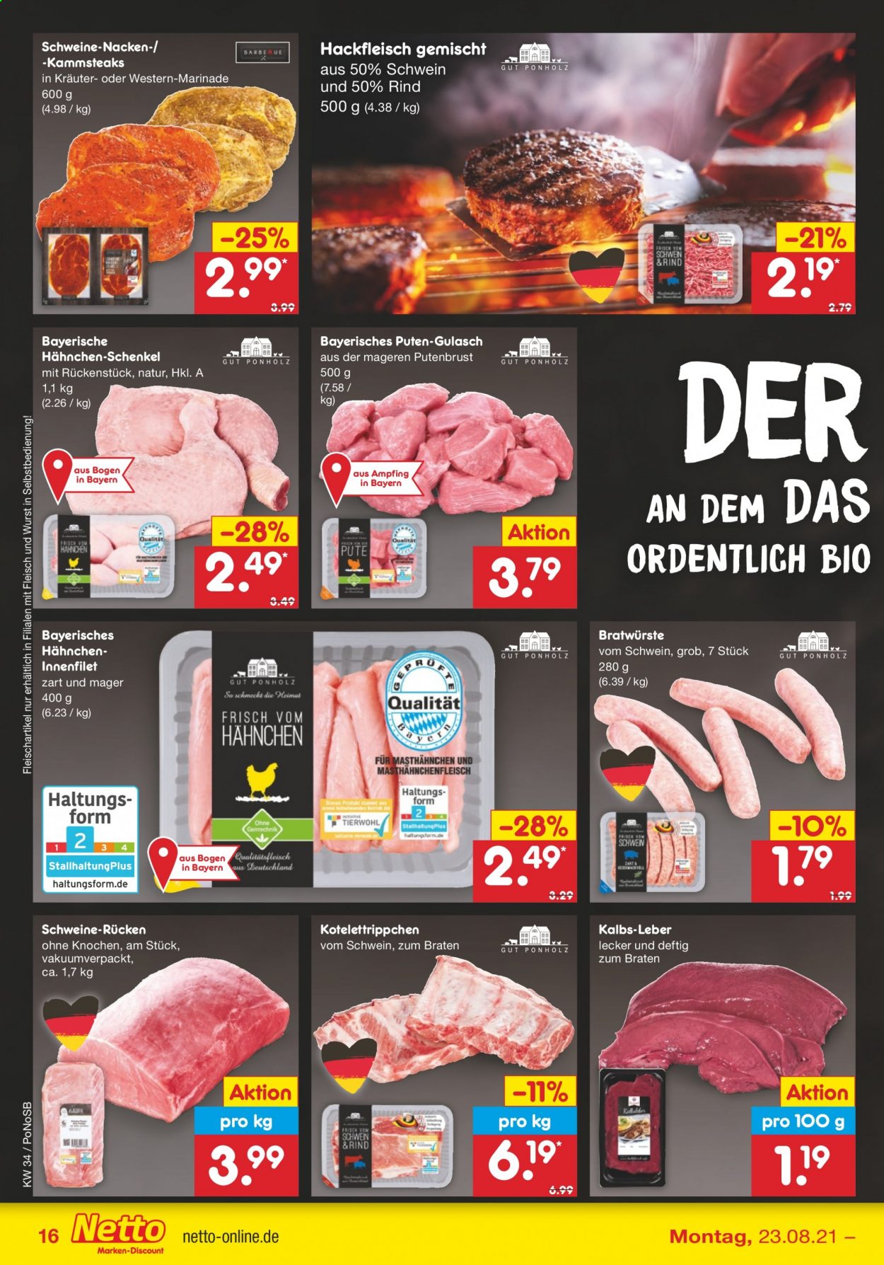 Netto Marken-Discount Prospekte  - 23.08.2021 - 28.08.2021. Seite 16