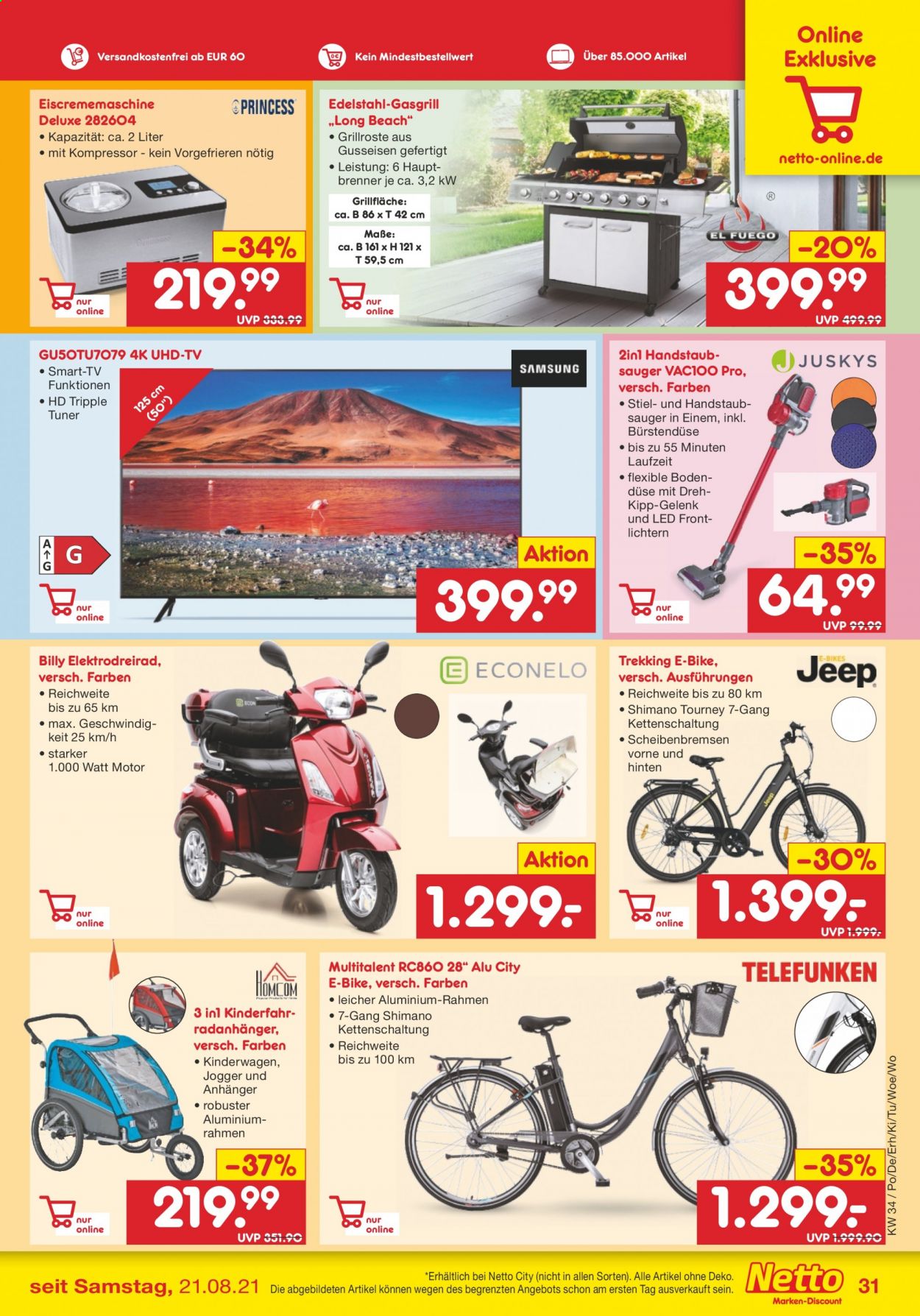 Netto Marken-Discount Prospekte  - 23.08.2021 - 28.08.2021. Seite 31