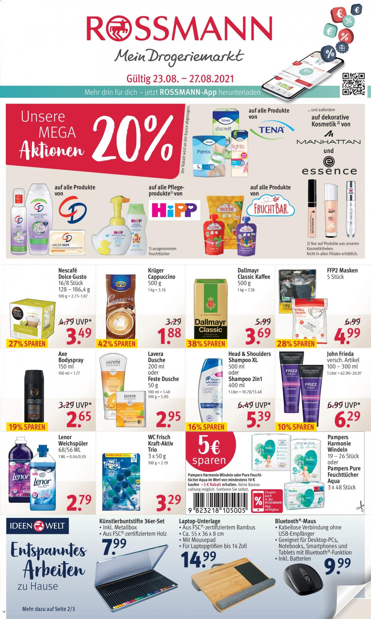 Rossmann Prospekte  - 23.08.2021 - 27.08.2021. Seite 1