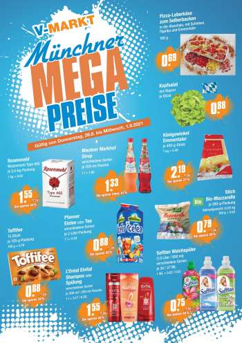 Prospekte V-Markt - 26.8.2021 - 1.9.2021.
