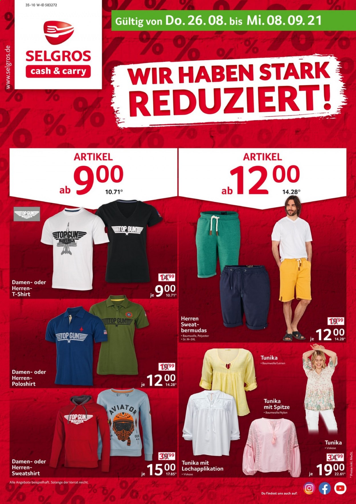 Selgros Prospekte  - 26.08.2021 - 8.09.2021. Seite 1