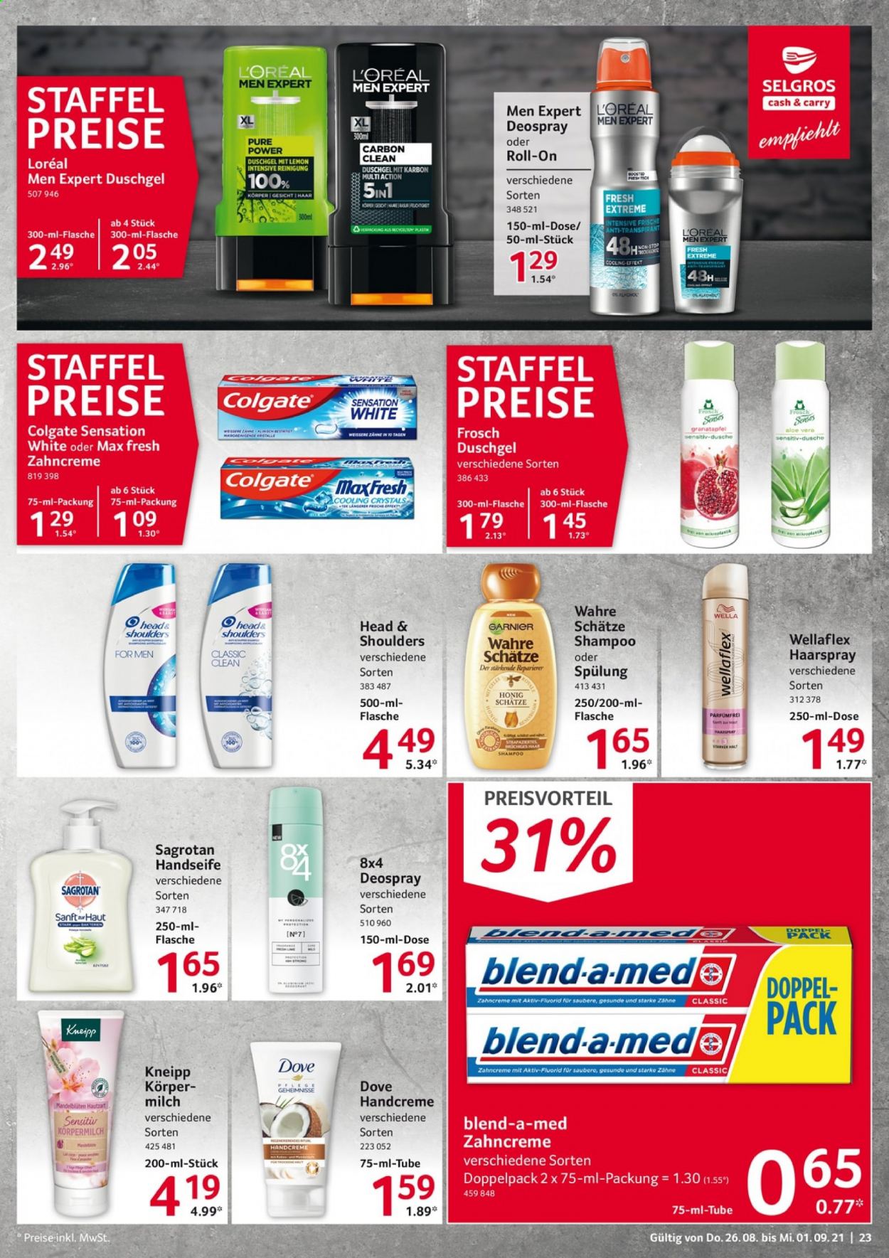 Selgros Prospekte  - 26.08.2021 - 1.09.2021. Seite 23