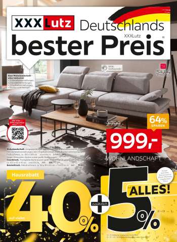 Prospekte XXXLutz - 23.8.2021 - 5.9.2021.