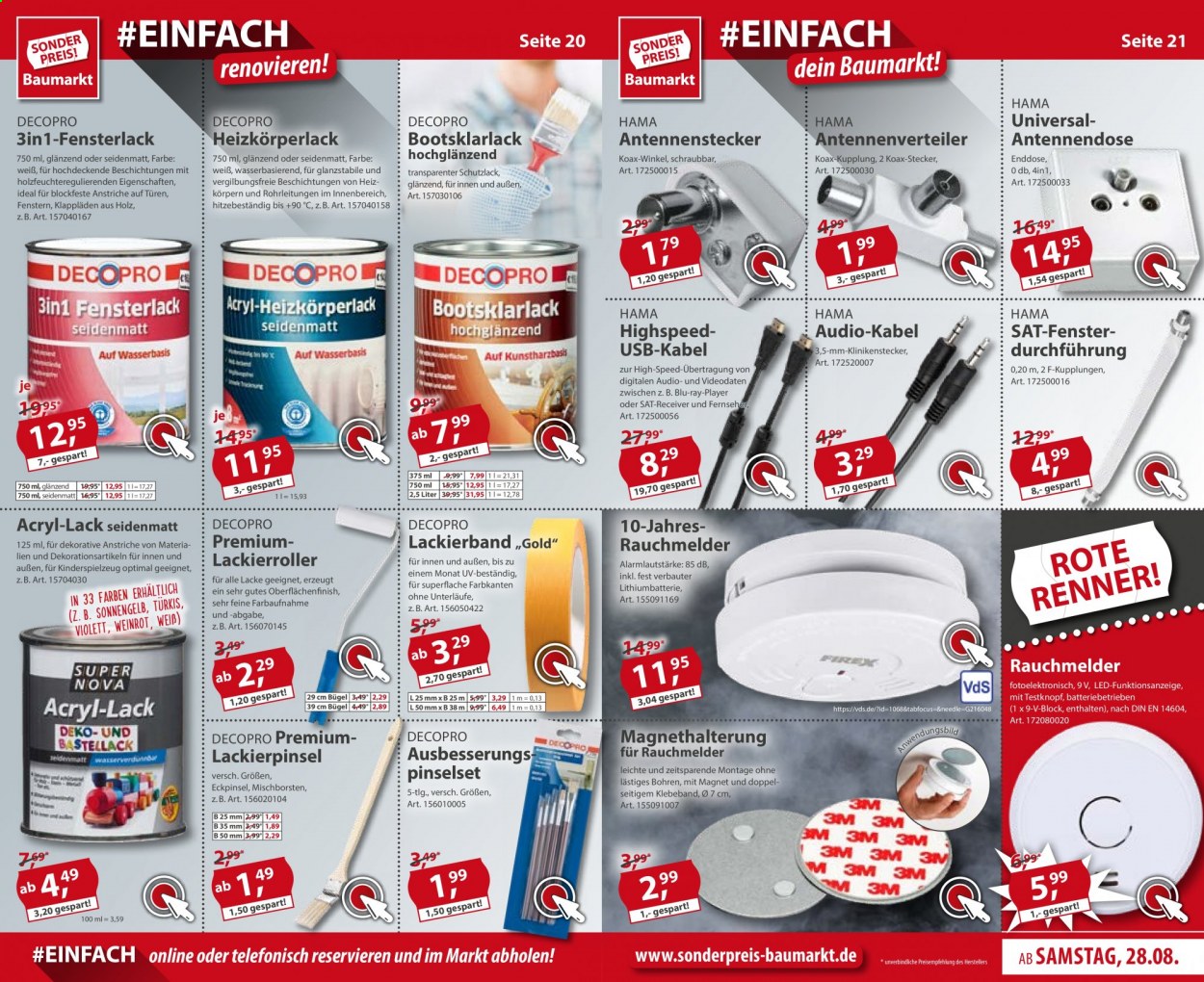 Sonderpreis-Baumarkt Prospekte  - 28.08.2021 - 3.09.2021. Seite 11