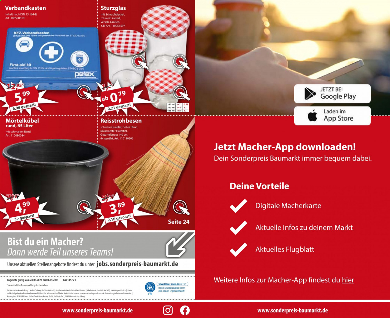 Sonderpreis-Baumarkt Prospekte  - 28.08.2021 - 3.09.2021. Seite 13