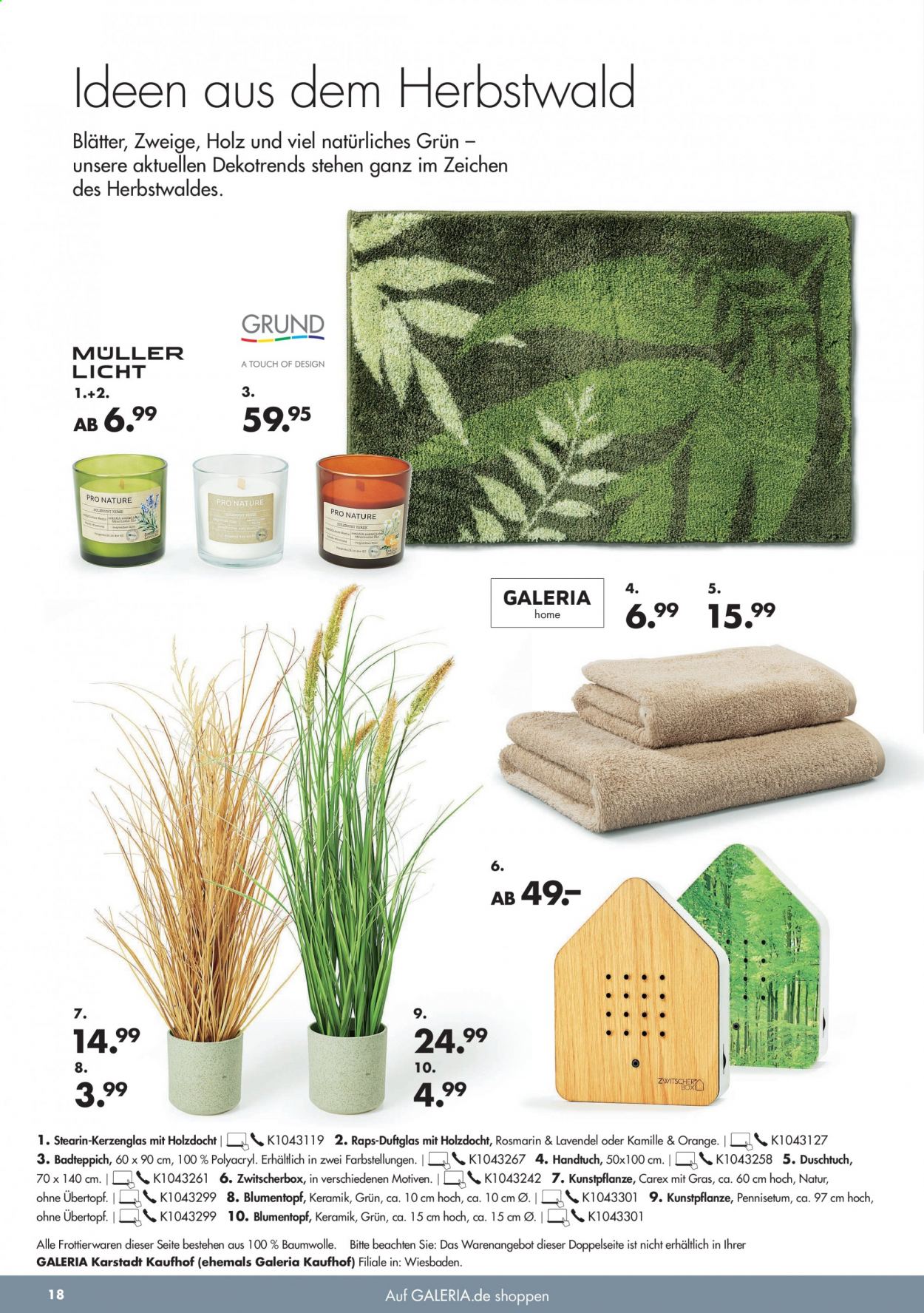 GALERIA Karstadt Kaufhof Prospekte  - 25.08.2021 - 31.08.2021. Seite 18
