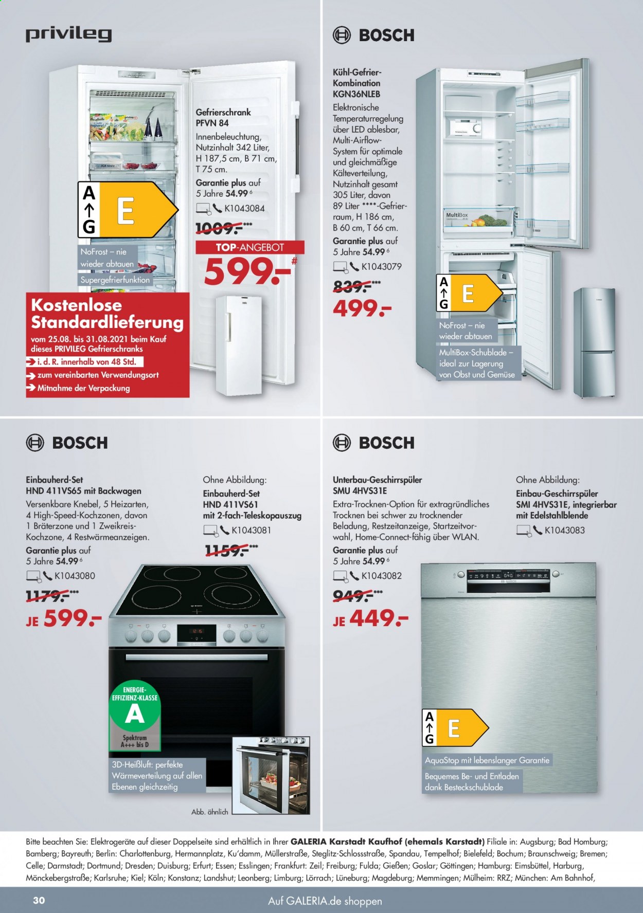 GALERIA Karstadt Kaufhof Prospekte  - 25.08.2021 - 31.08.2021. Seite 30