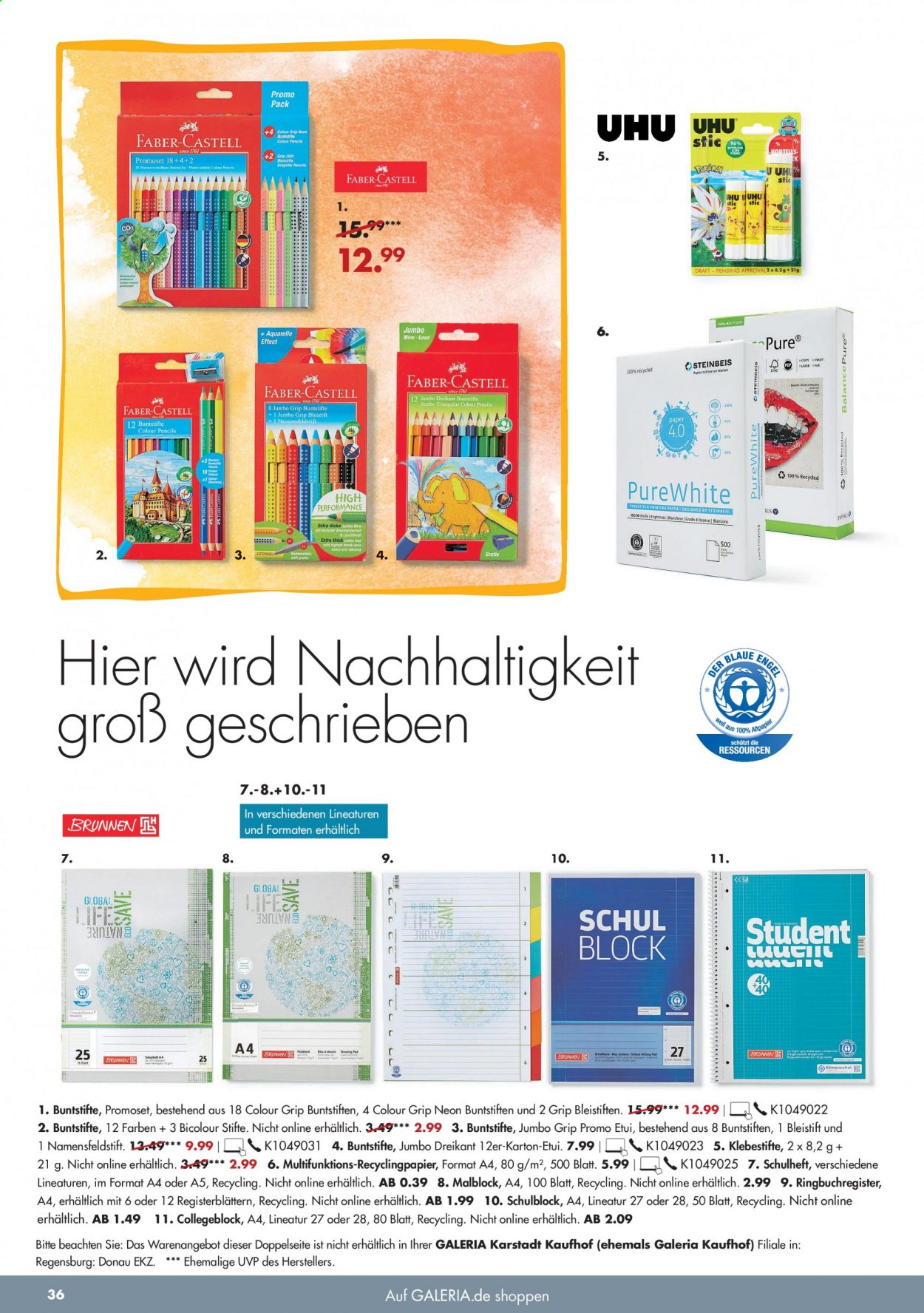 GALERIA Karstadt Kaufhof Prospekte  - 25.08.2021 - 31.08.2021. Seite 36