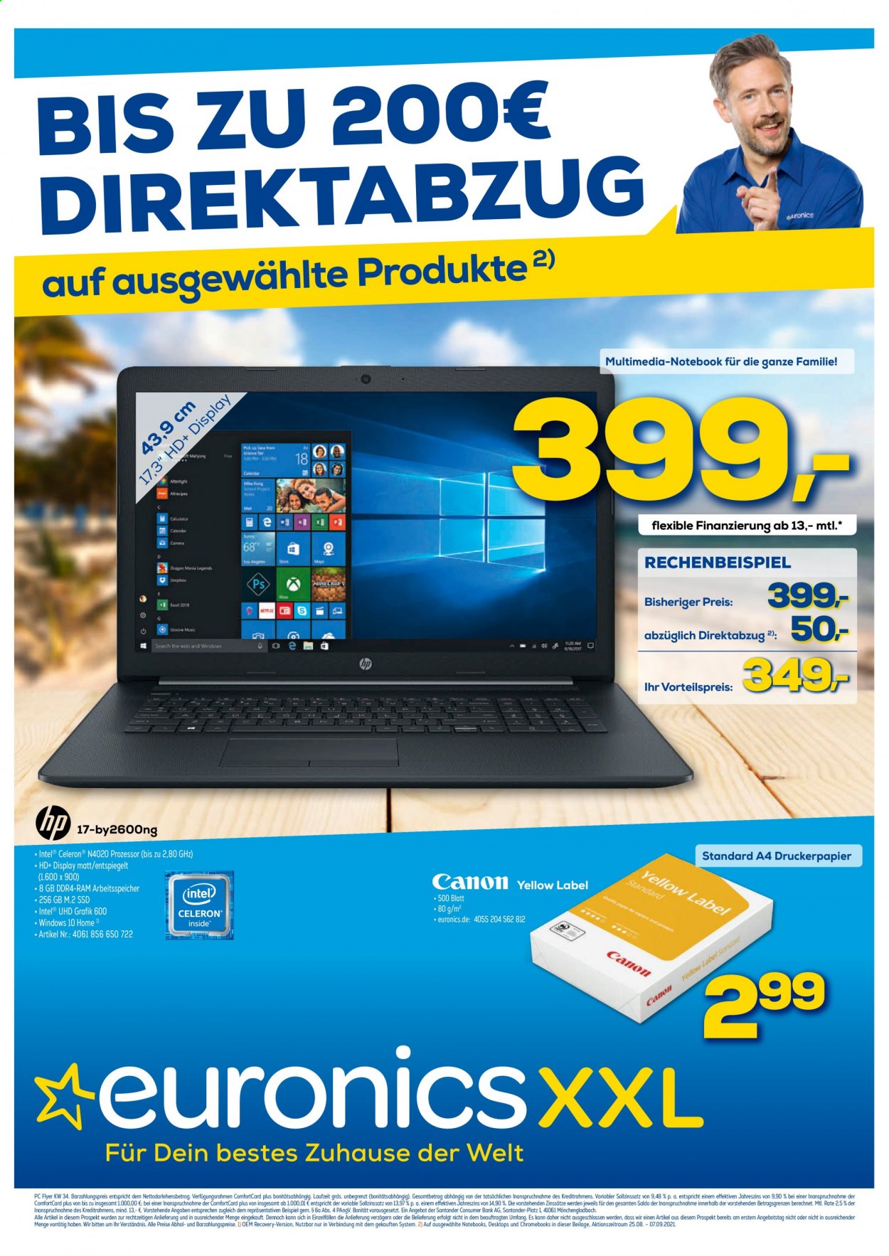 Euronics Prospekte  - 25.08.2021 - 5.09.2021. Seite 1