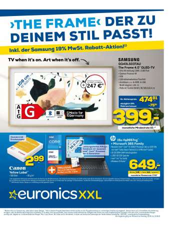 Prospekte Euronics - 25.8.2021 - 31.8.2021.