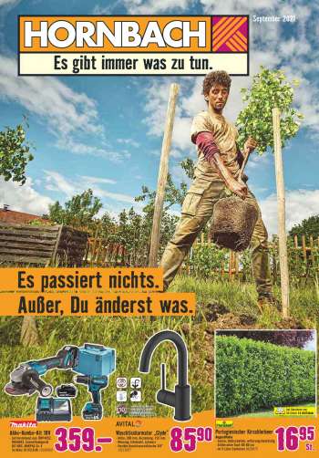Prospekte Hornbach - 26.8.2021 - 24.9.2021.