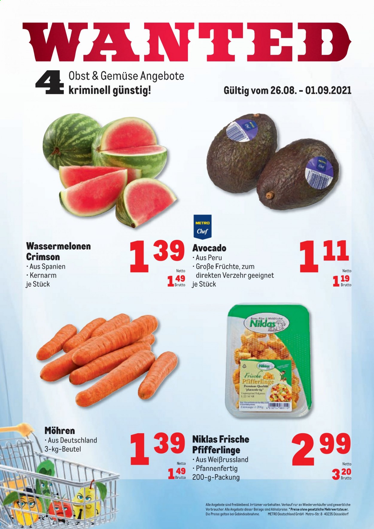Metro Prospekte  - 26.08.2021 - 1.09.2021. Seite 1