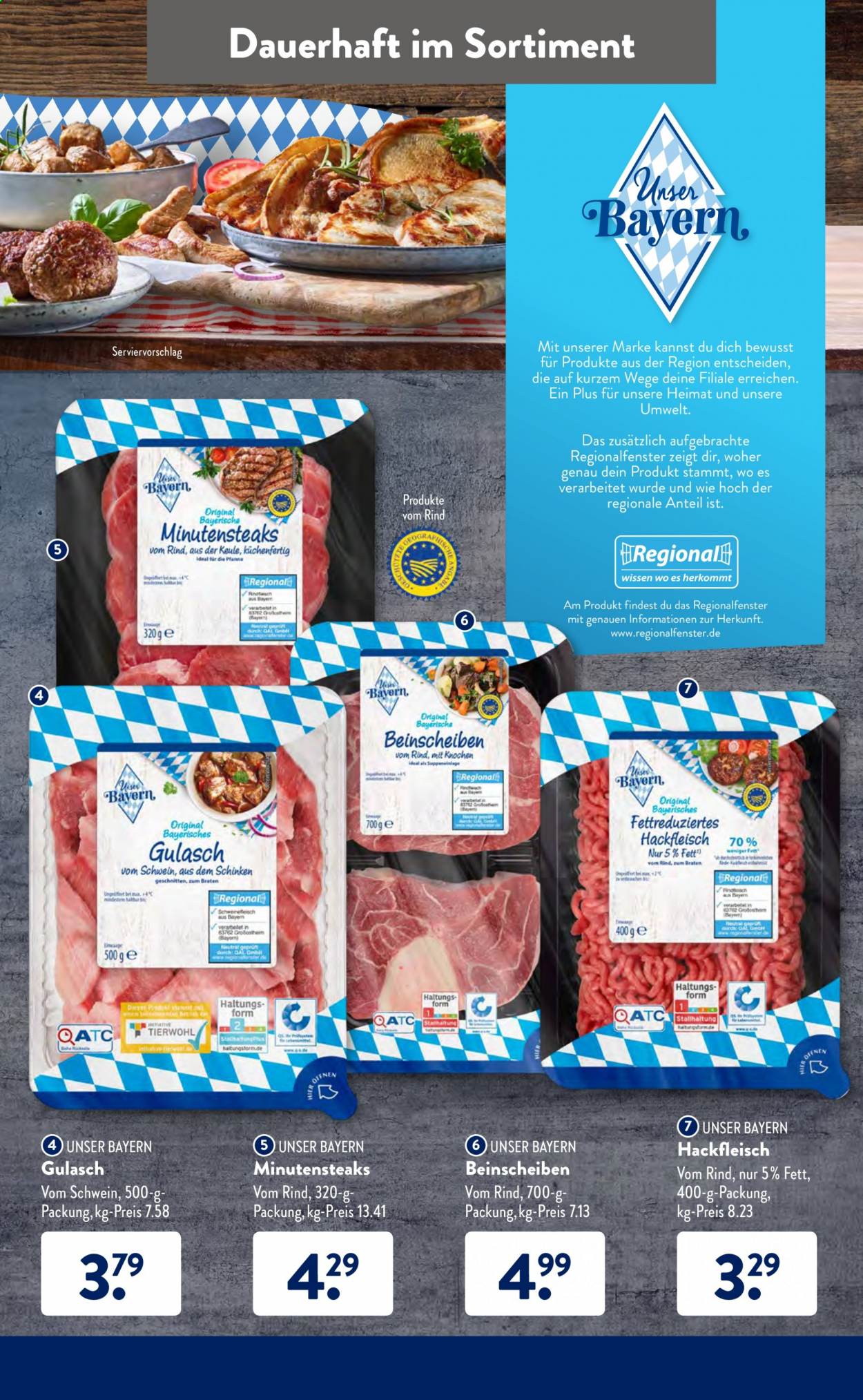 thumbnail - Prospekte ALDI SÜD - 13.09.2021 - 18.09.2021 - Produkte in Aktion - Hackfleisch, Schweinehackfleisch, Rindfleischburger, Schweinekotelett. Seite 31.