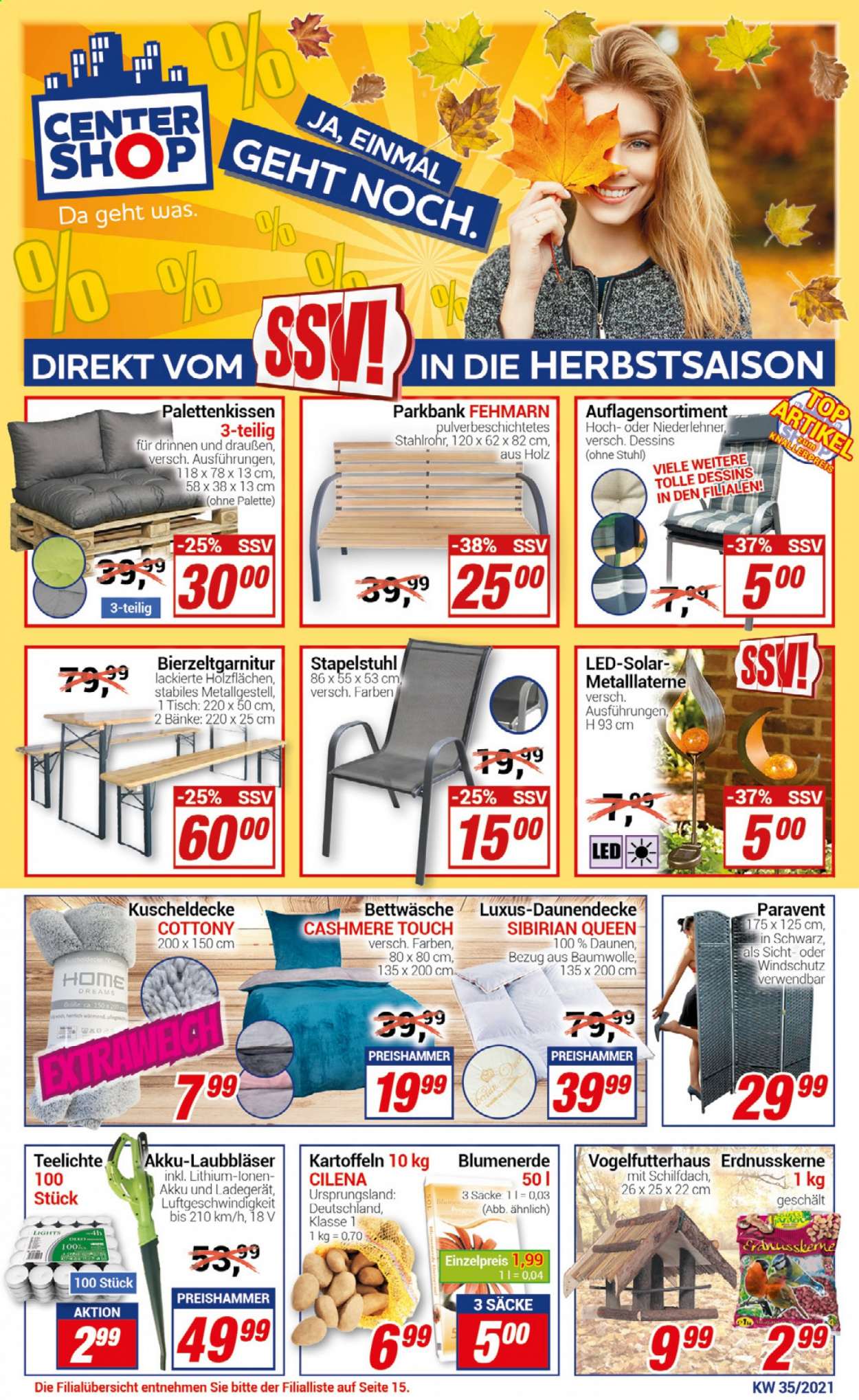 CENTERSHOP Prospekte  - 30.08.2021 - 4.09.2021. Seite 1