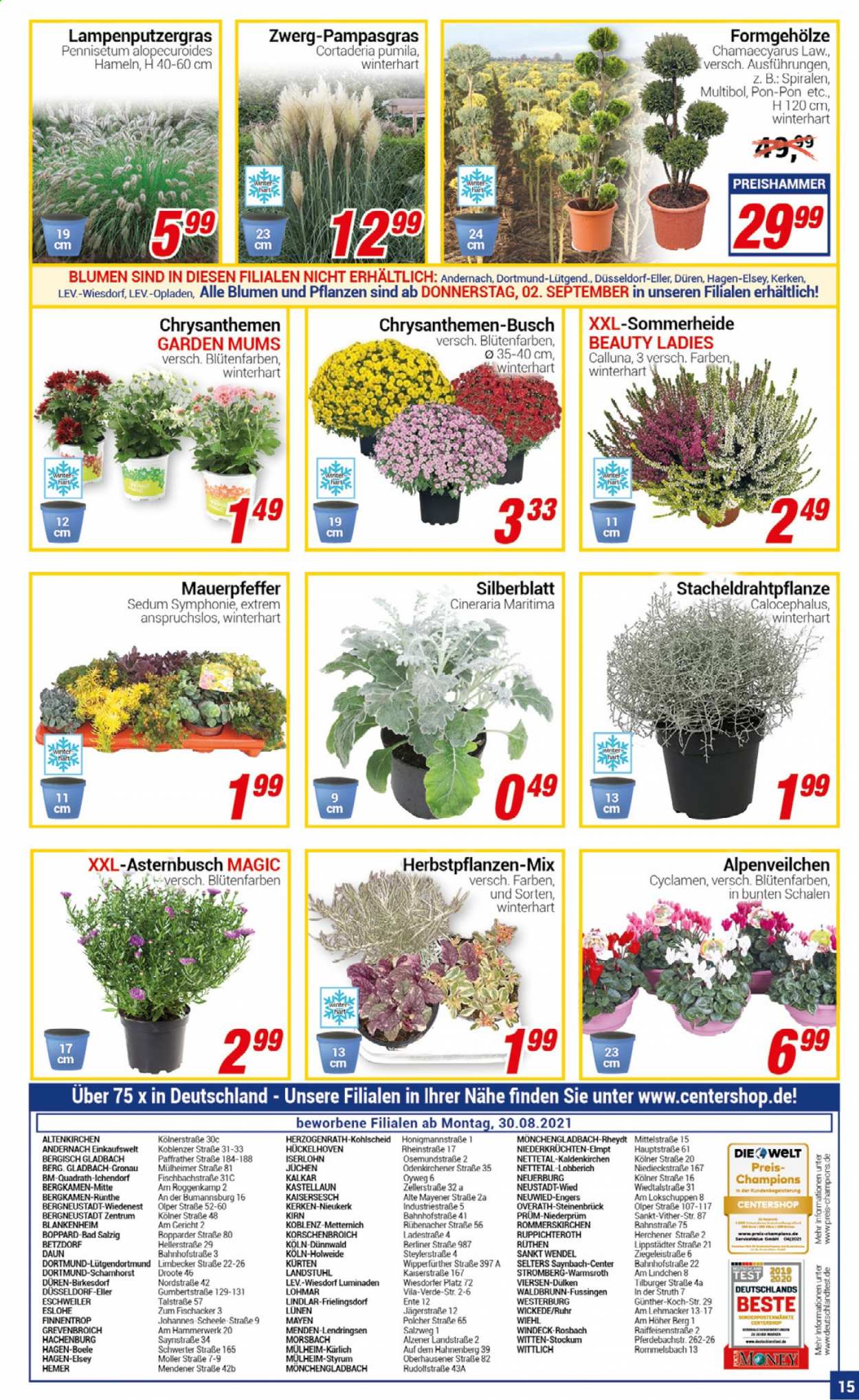 CENTERSHOP Prospekte  - 30.08.2021 - 4.09.2021. Seite 15