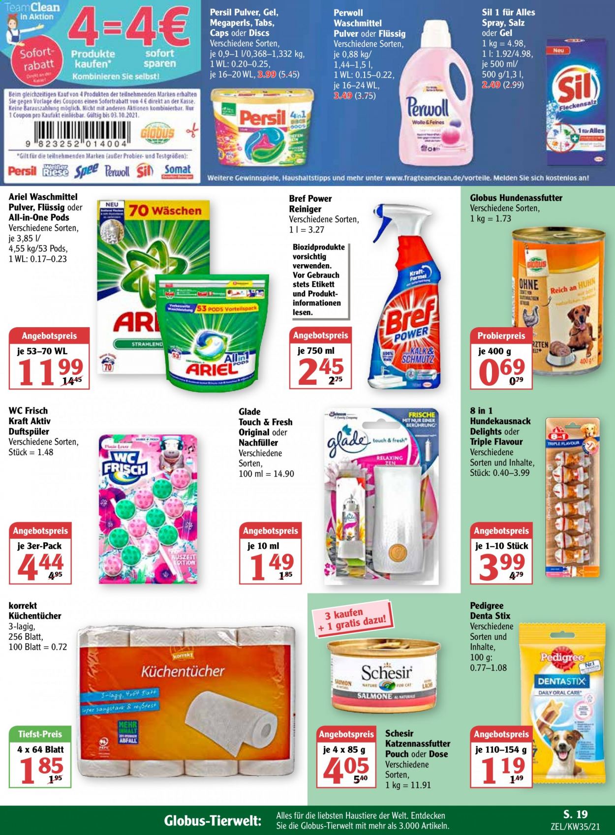 Globus Prospekte  - 30.08.2021 - 4.09.2021. Seite 21