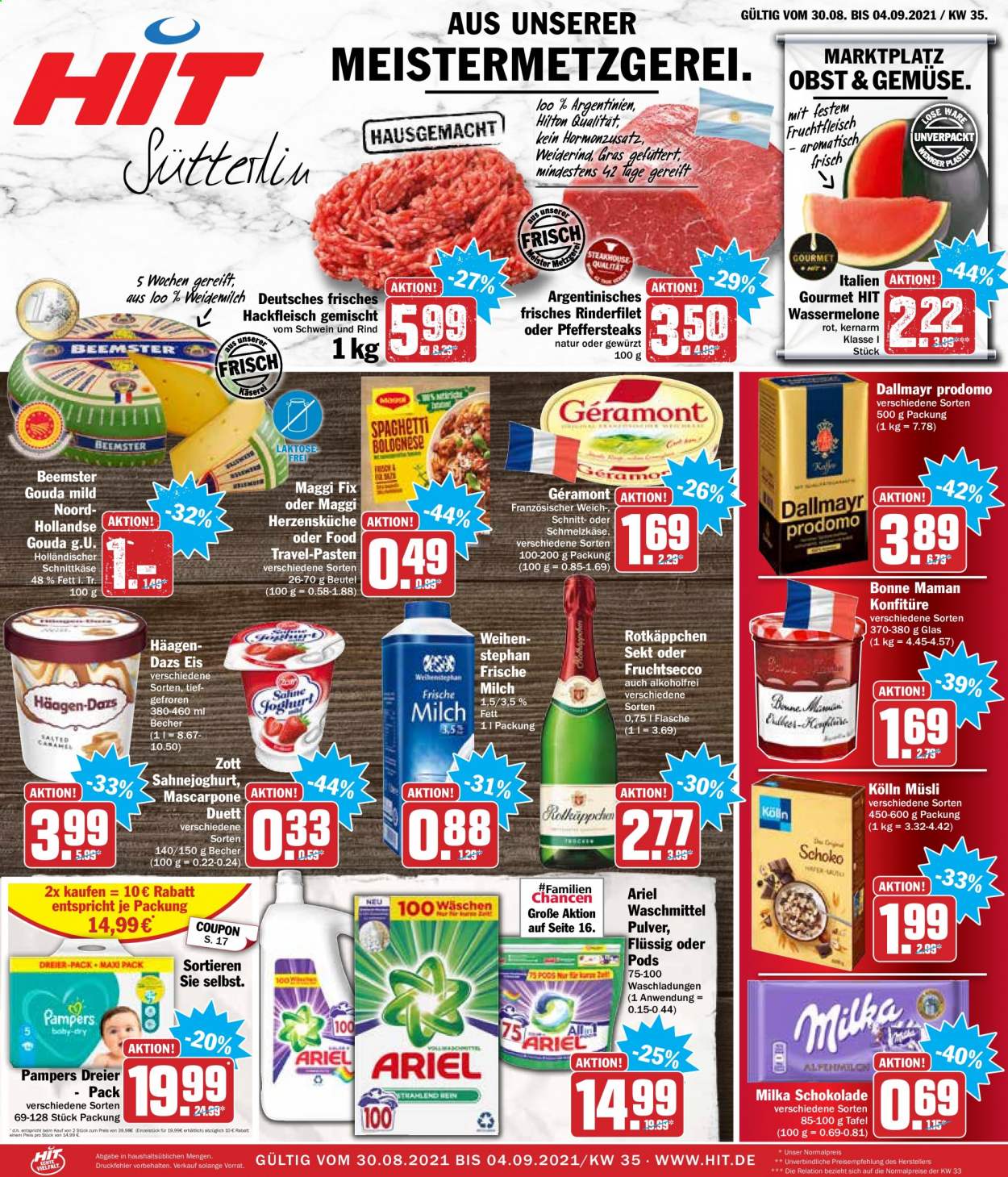 Hit Prospekte  - 30.08.2021 - 4.09.2021. Seite 1