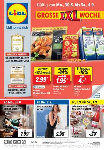 Prospekte Lidl - 30.8.2021 - 4.9.2021.